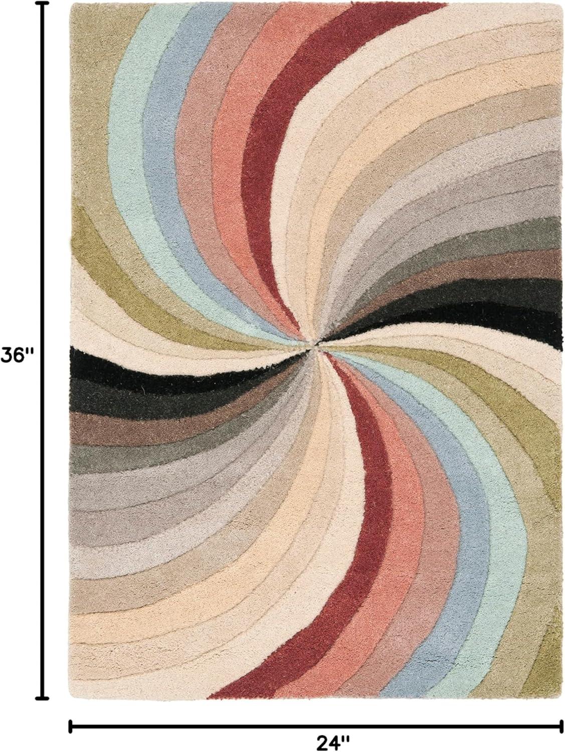 SAFAVIEH Soho Floella Abstract Wool Area Rug, Multi, 5' x 8'