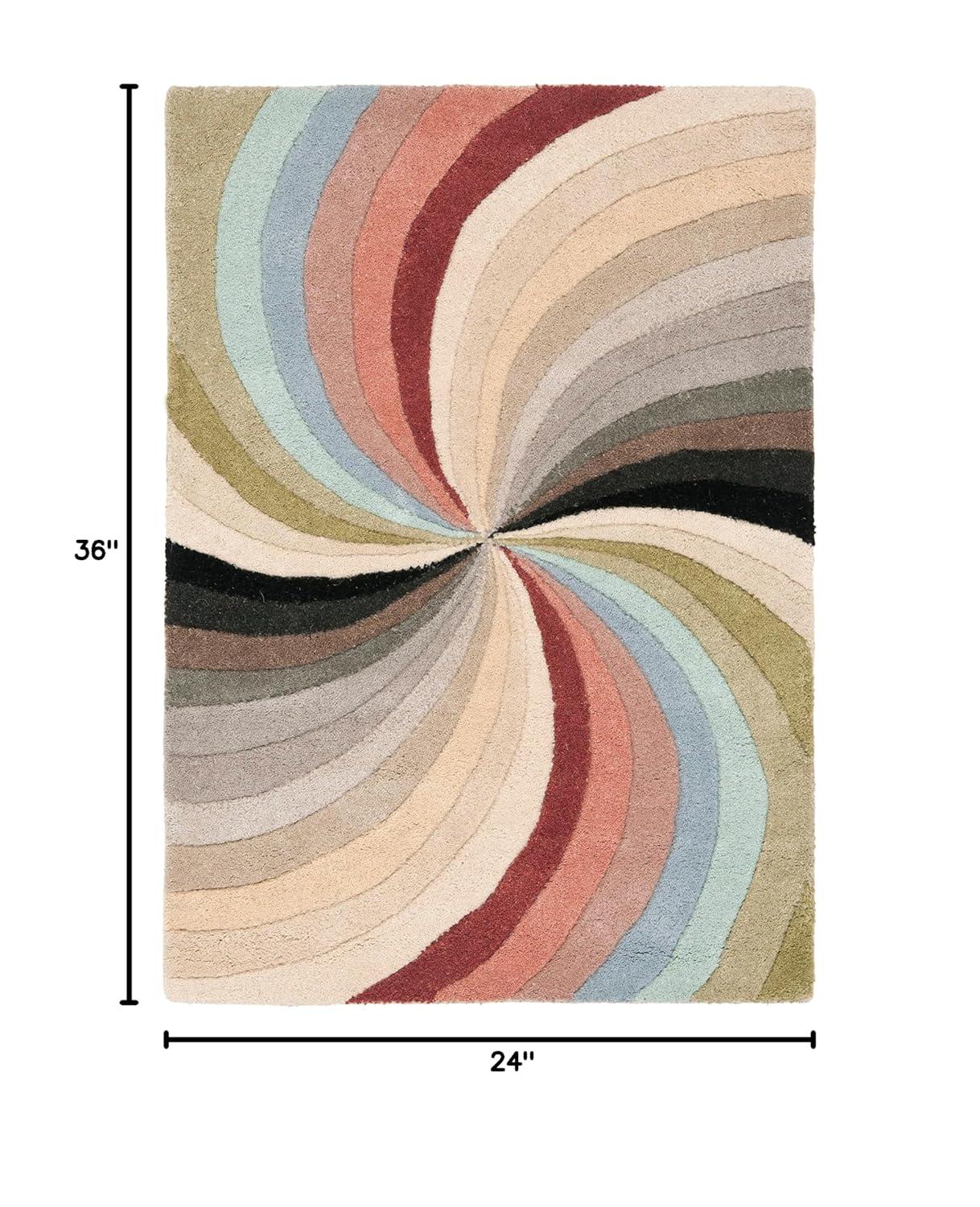 SAFAVIEH Soho Floella Abstract Wool Area Rug, Multi, 5' x 8'