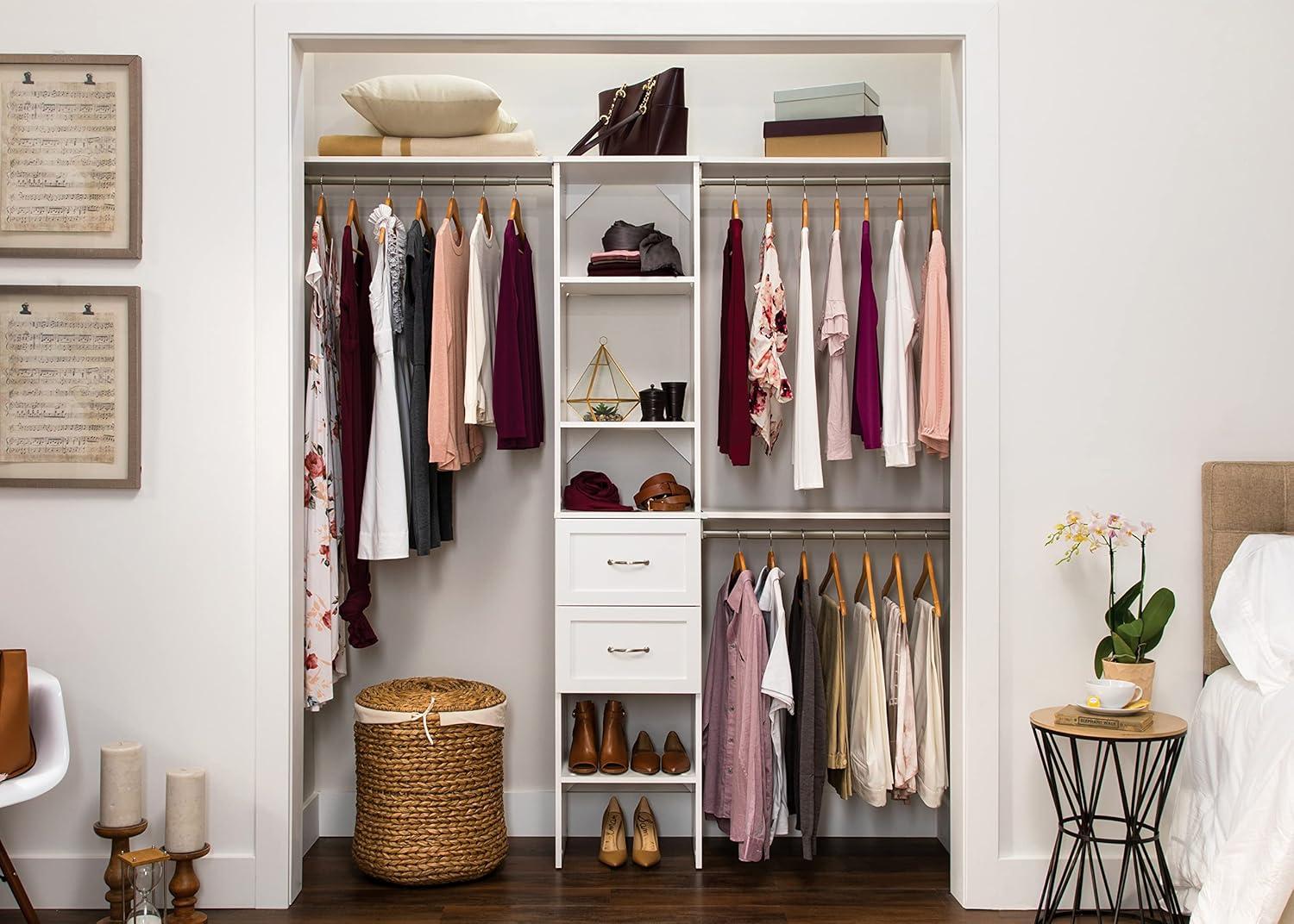 SuiteSymphony 77" to 113" Closet System Starter Kit