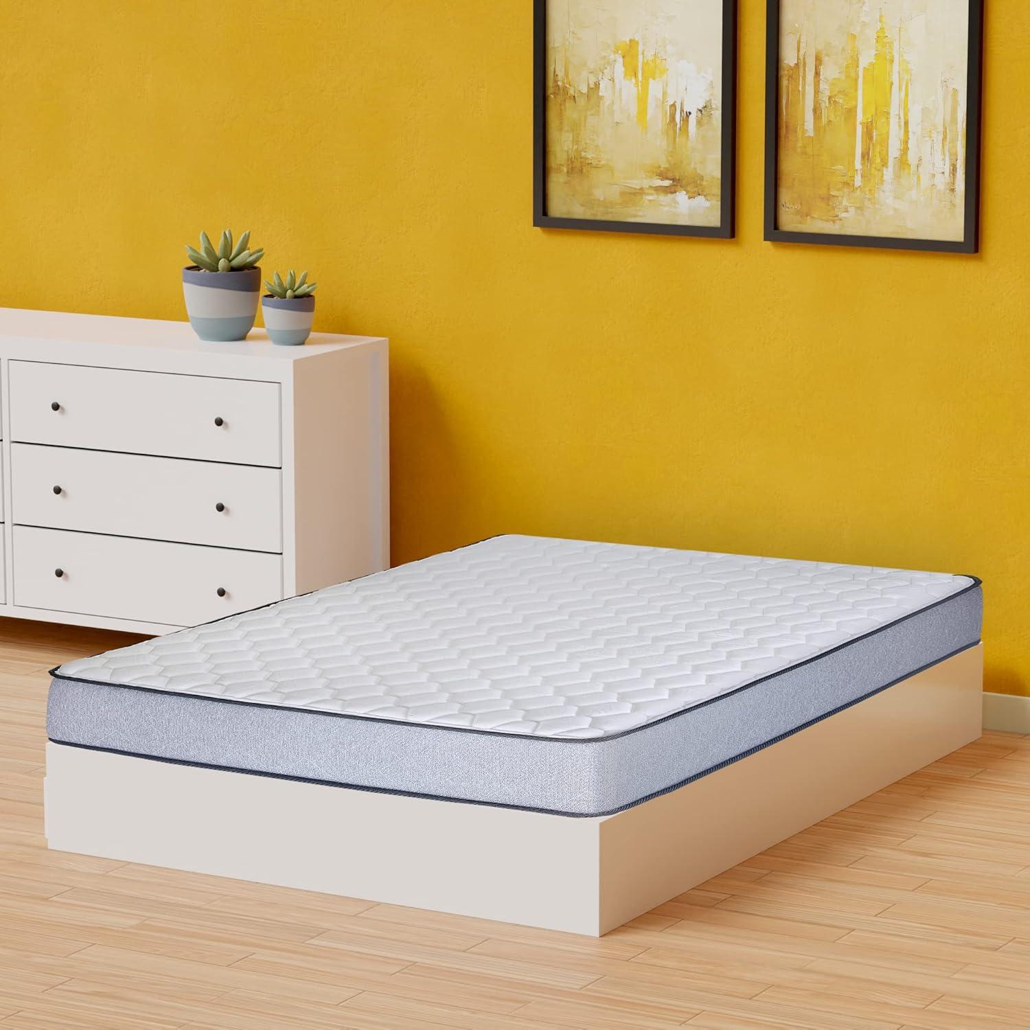 Twin Medium Firm High Density Foam Mattress in Gray