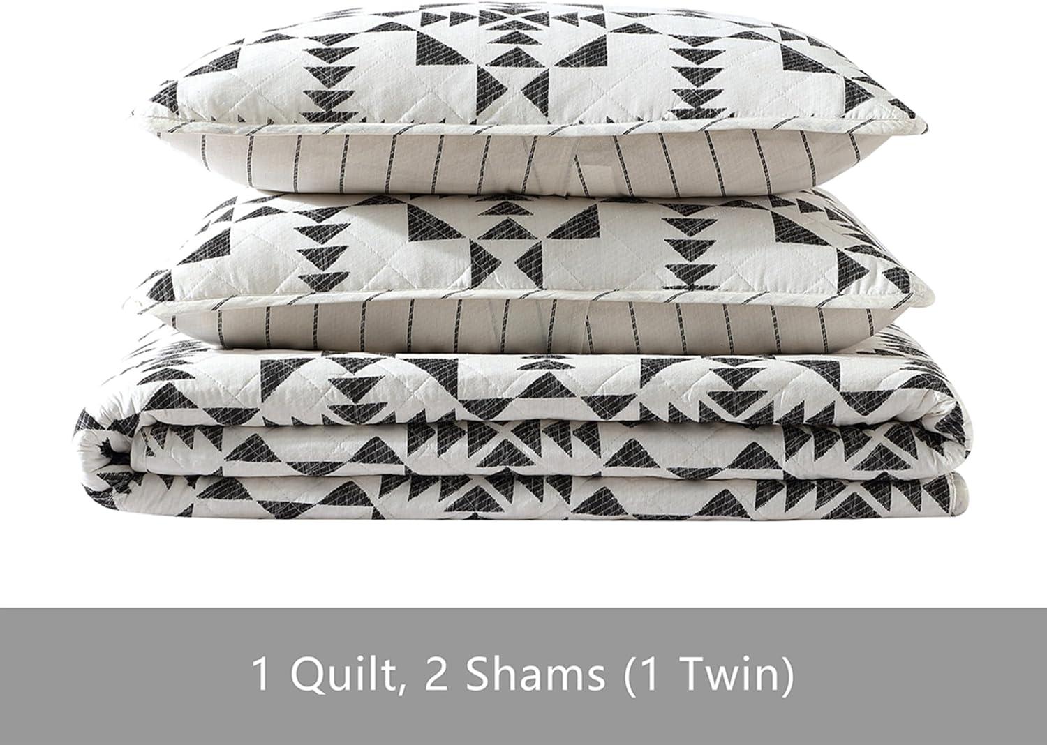 Arrowhead Reversible Quilt Set Charcoal - Eddie Bauer