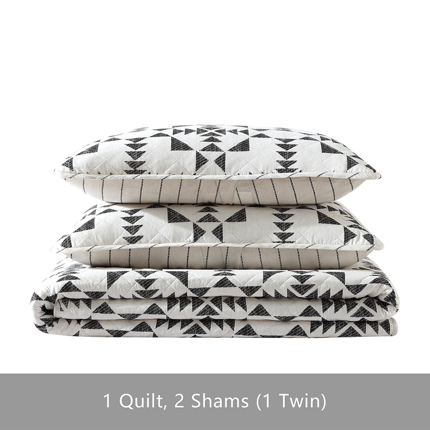 Eddie Bauer Eddie Bauer Boulder Plaid Cotton Green Quilt Set