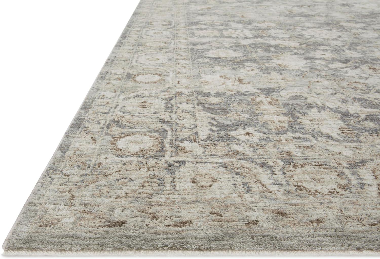 Honora Slate and Beige Vintage-Inspired Runner Rug 2'-7" x 8'-0"