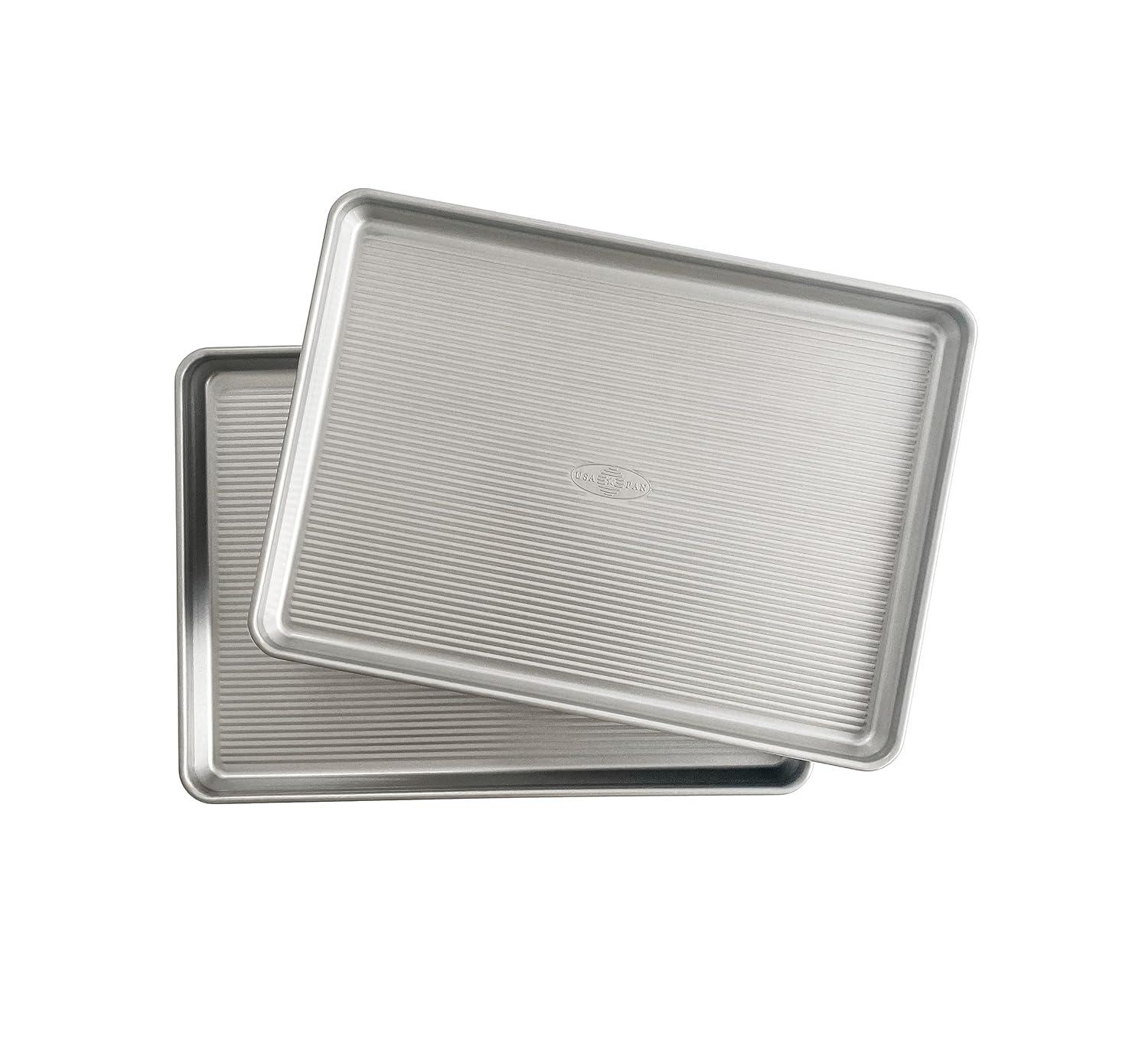USA Pan Nonstick Quarter Sheet Pan, Set of 2