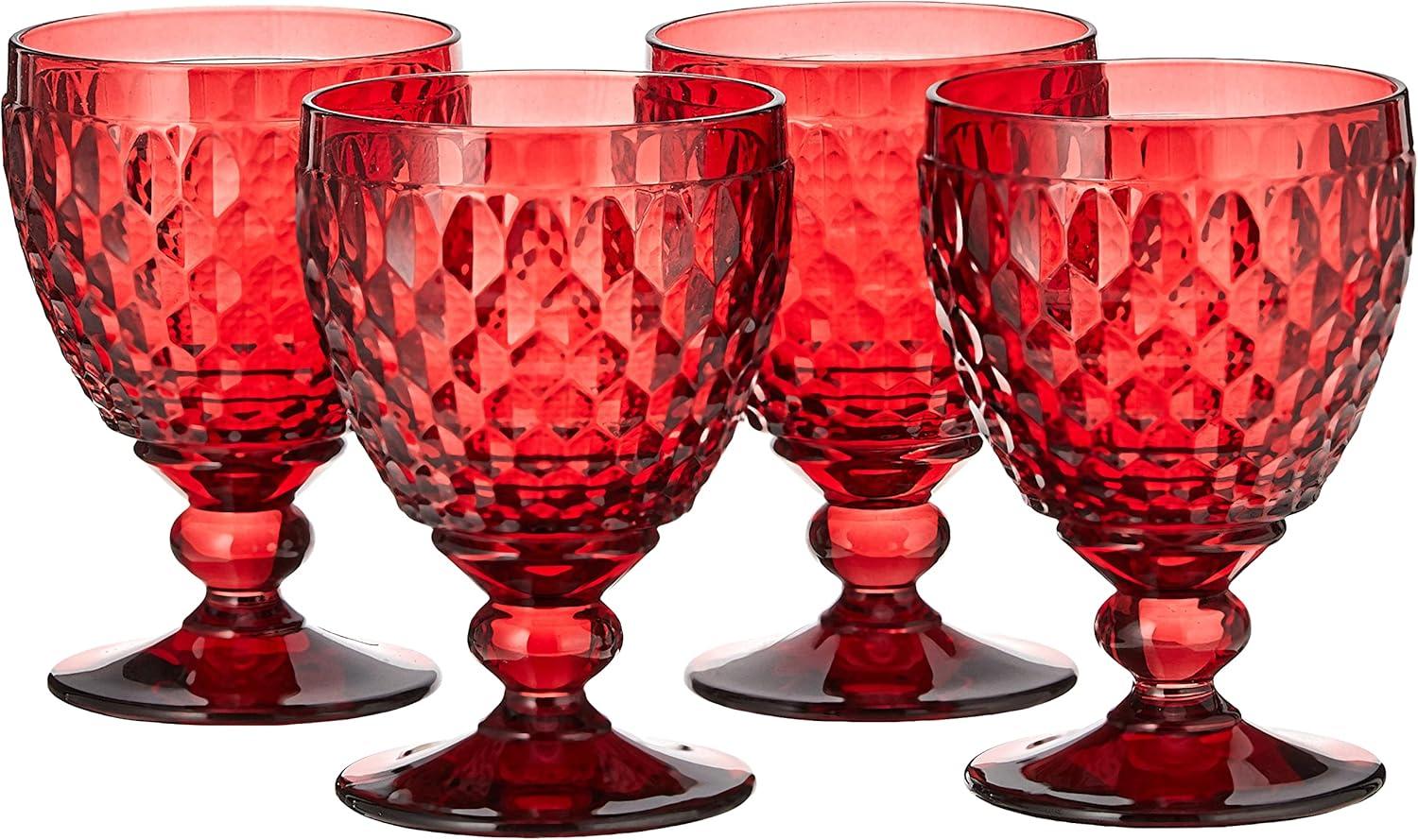 Villeroy & Boch Villeroy & Boch Boston Colored Lead Free Crystal Goblet Set (Set of 4)