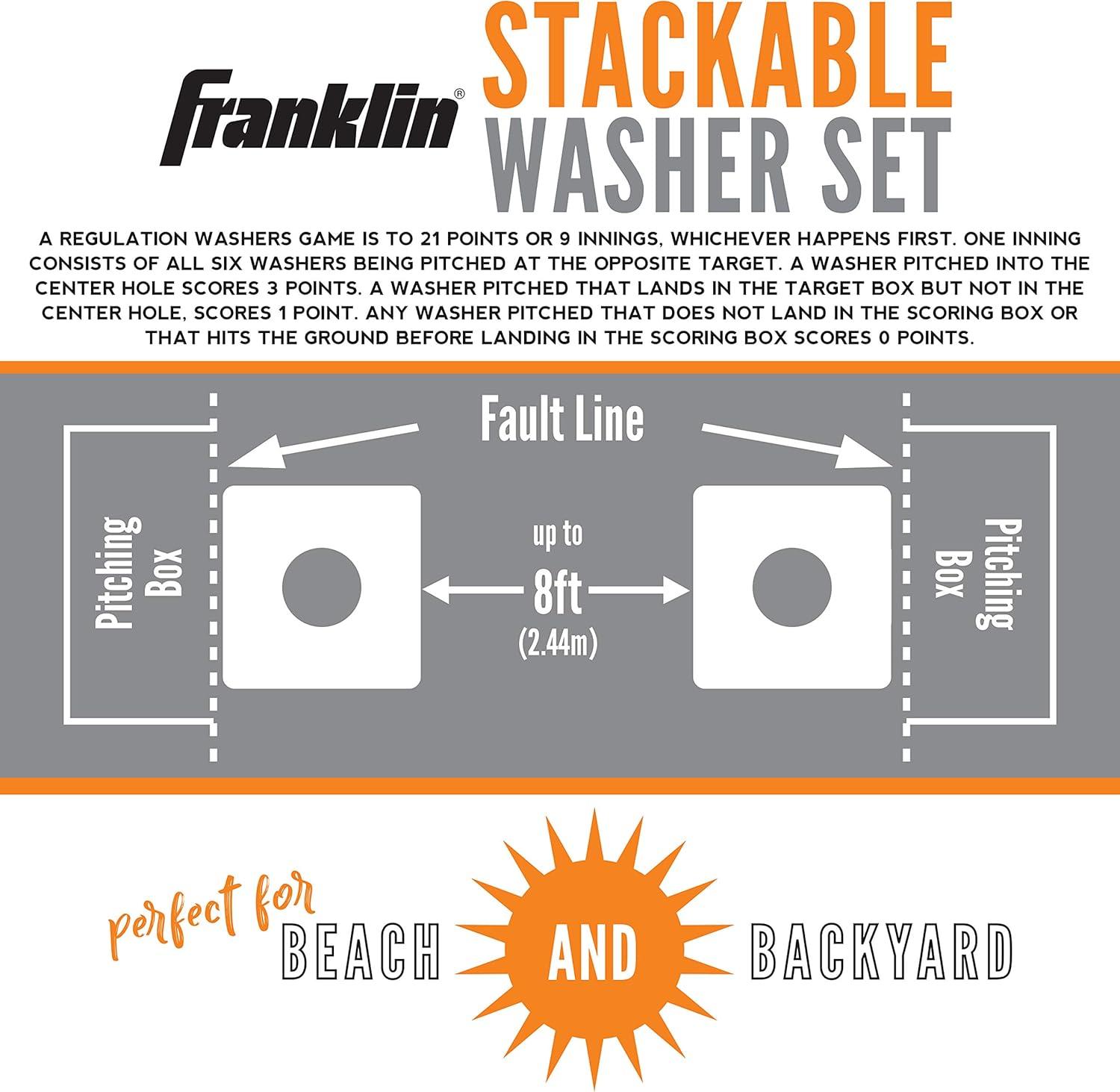 Franklin Sports Stackable Washer and Ring Toss