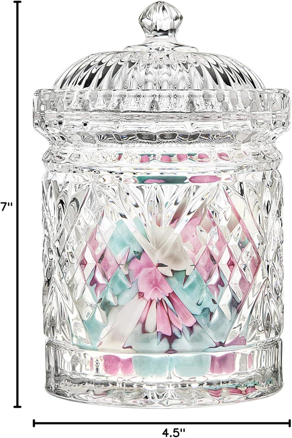 Godinger Silver Art Co Dublin Crystal 3 Piece Kitchen Canister Set