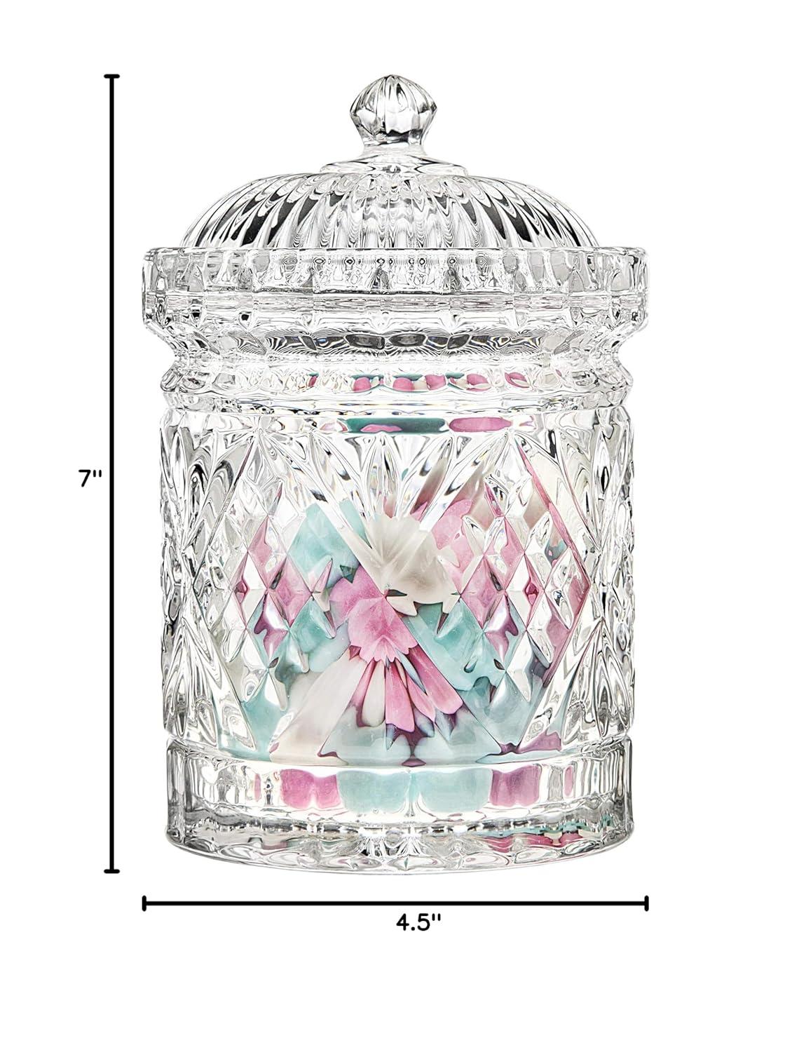 Godinger Silver Art Co Dublin Crystal 3 Piece Kitchen Canister Set