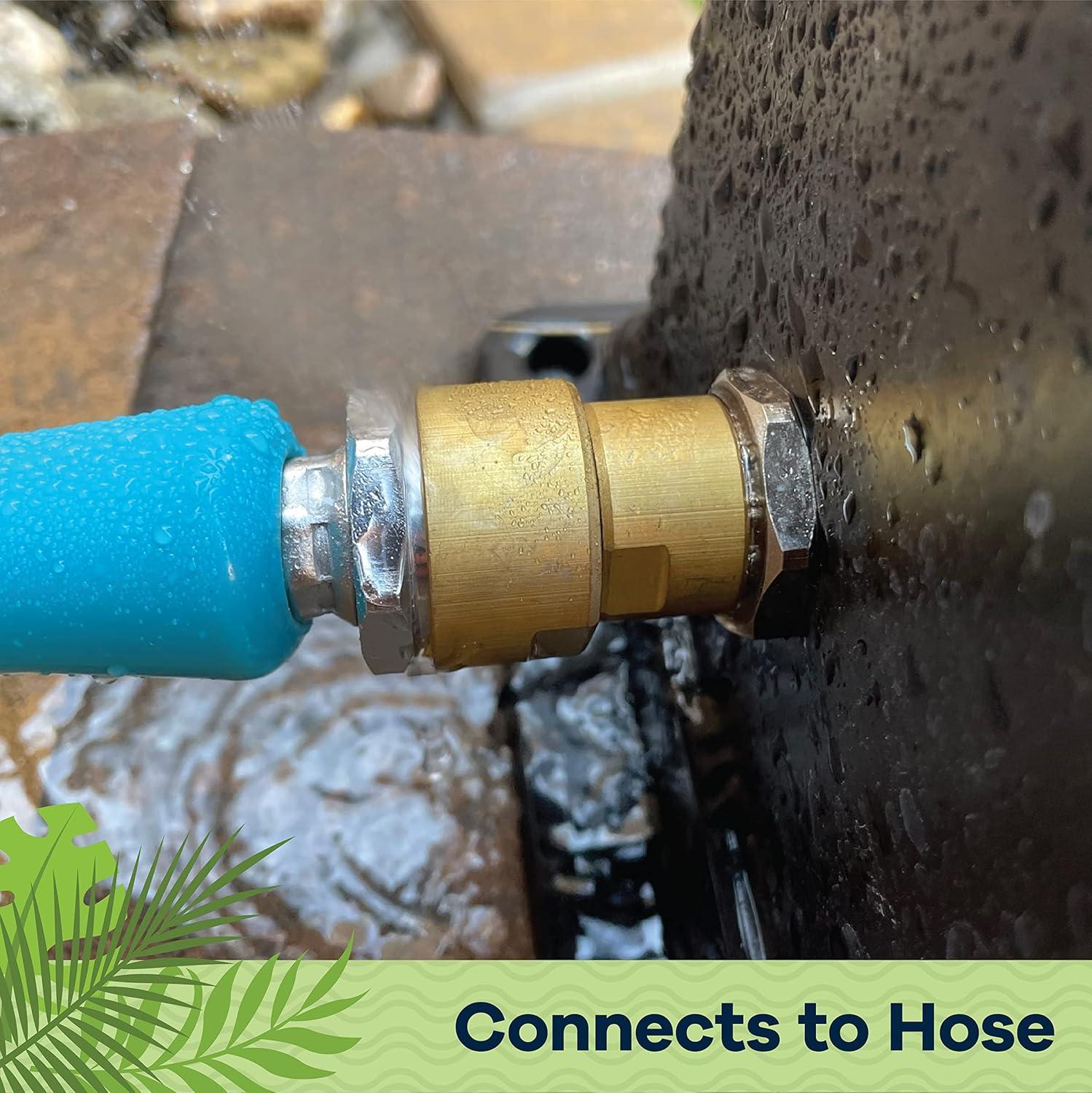 JASODI Luxury Solar Outdoor Shower, Brushed Gold and Black