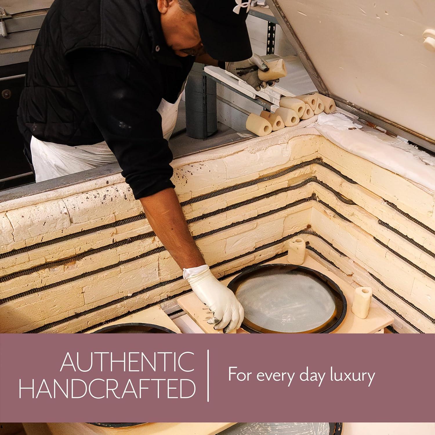 Handcrafted 8" Heart Bowl with 24K Gold Trim, Glass