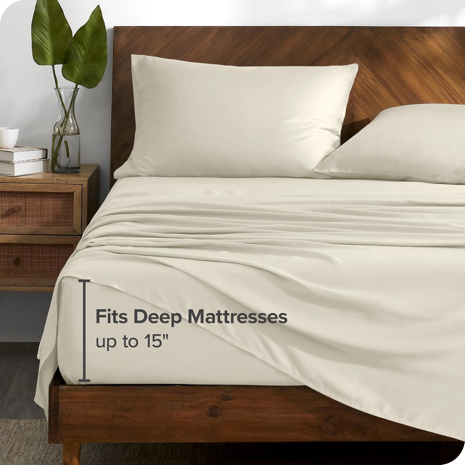 Twin XL Natural TENCEL™ Lyocell Sheet Set by Bare Home