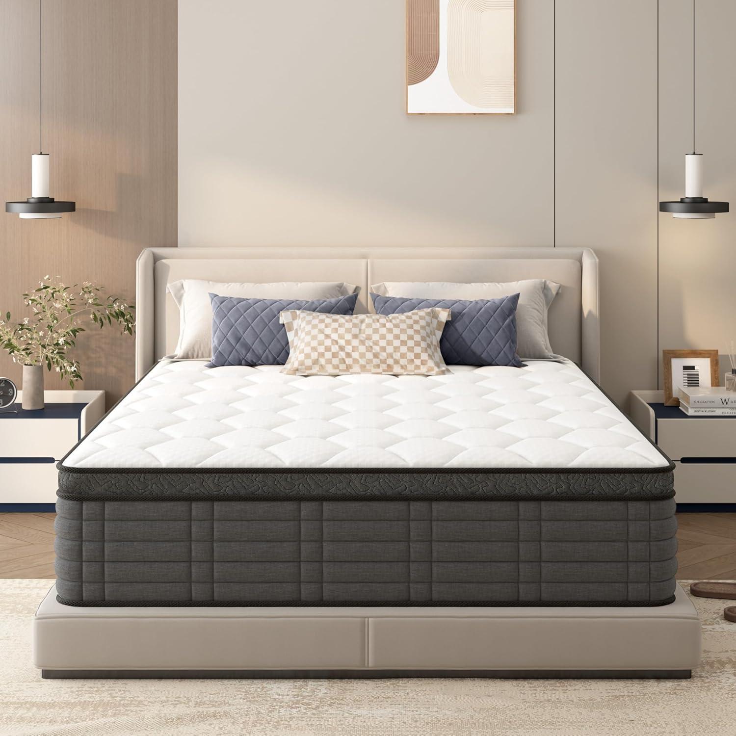 Alwyn Home Medium Hybrid Mattress In a Box