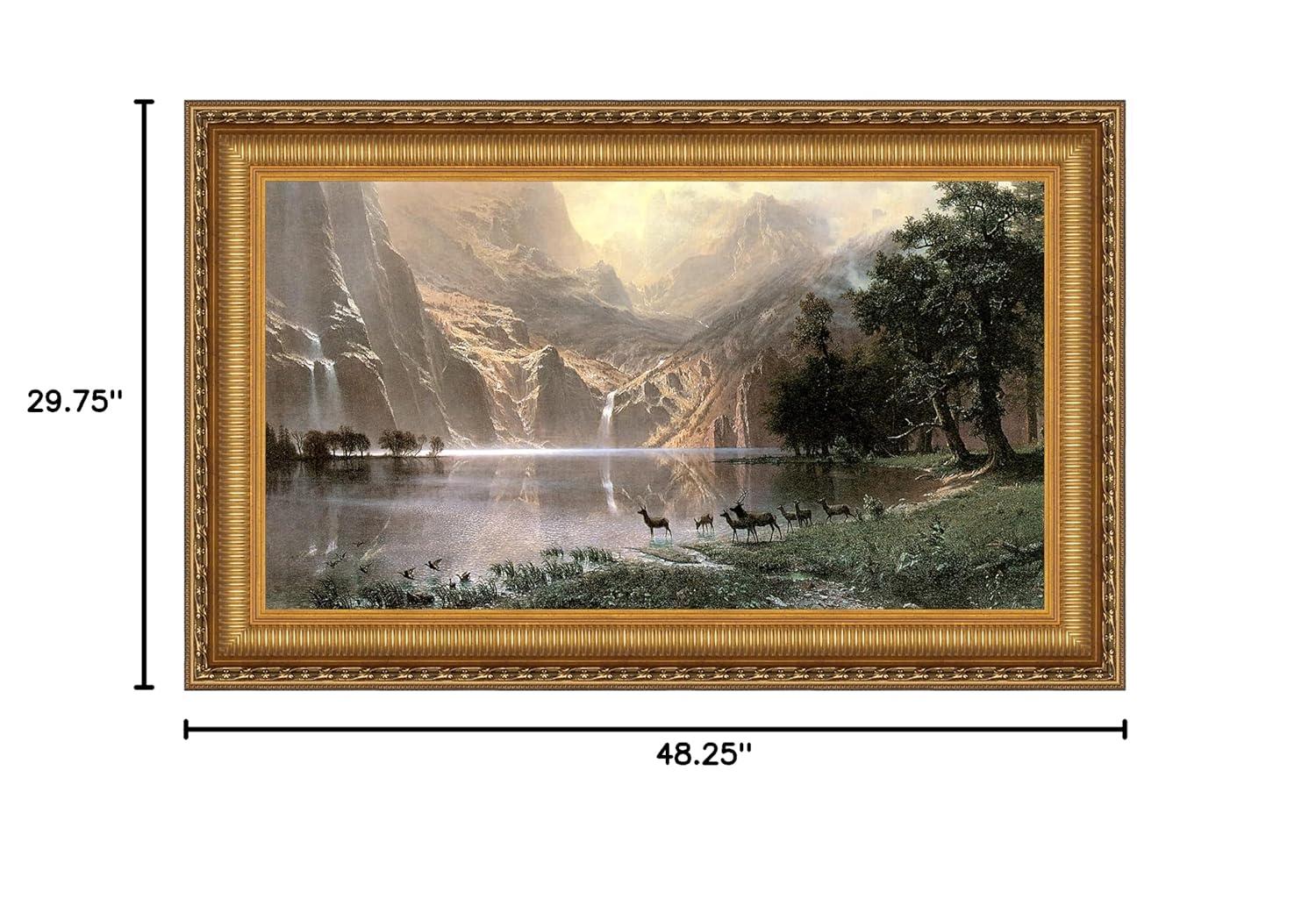 Vault W Artwork Among The Sierra Nevada, 1868 by Albert Bierstadt Framed Canvas Replica Painting | Wayfair