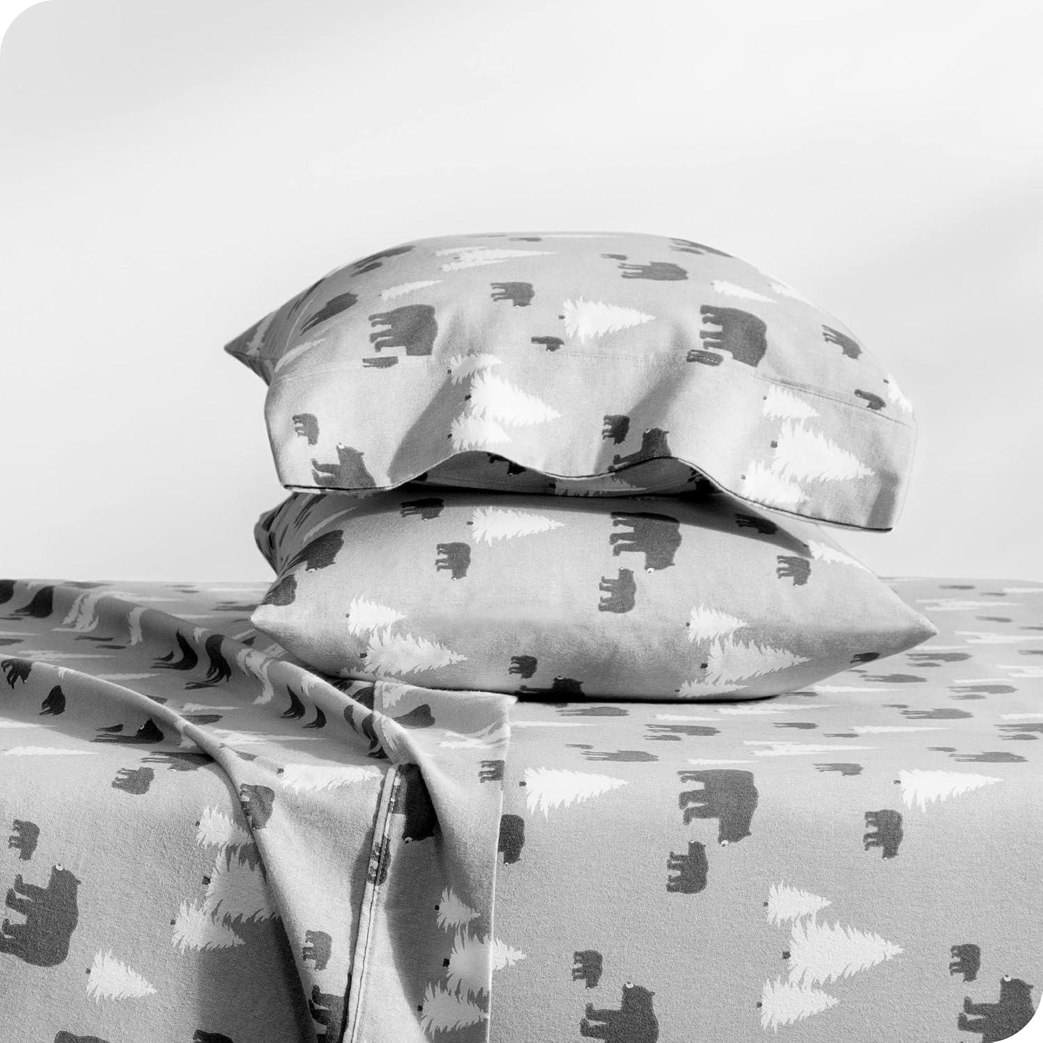 Kodiak Cotton Flannel King Sheet Set by Bare Home