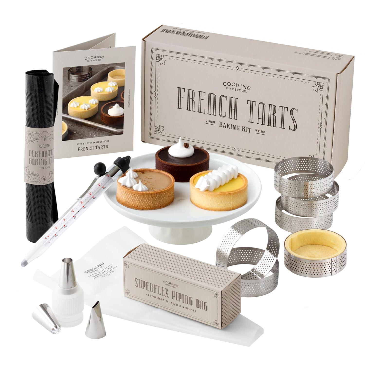 Cooking Gift Set Co | French Tart Baking Kit | Baking Gifts for Mom, Sister, & Friends | Unique French Gifts