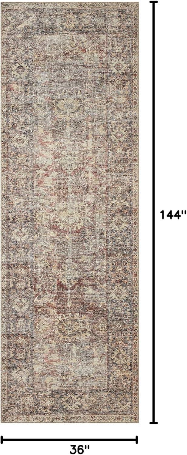 Georgie Oriental Bordeaux/Antique Area Rug