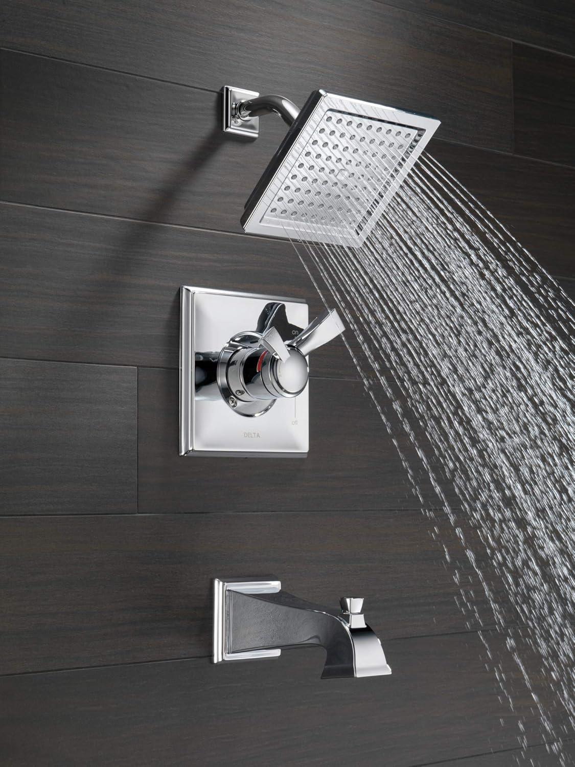 Dryden Pressure-Balanced Tub and Shower Faucet with Monitor