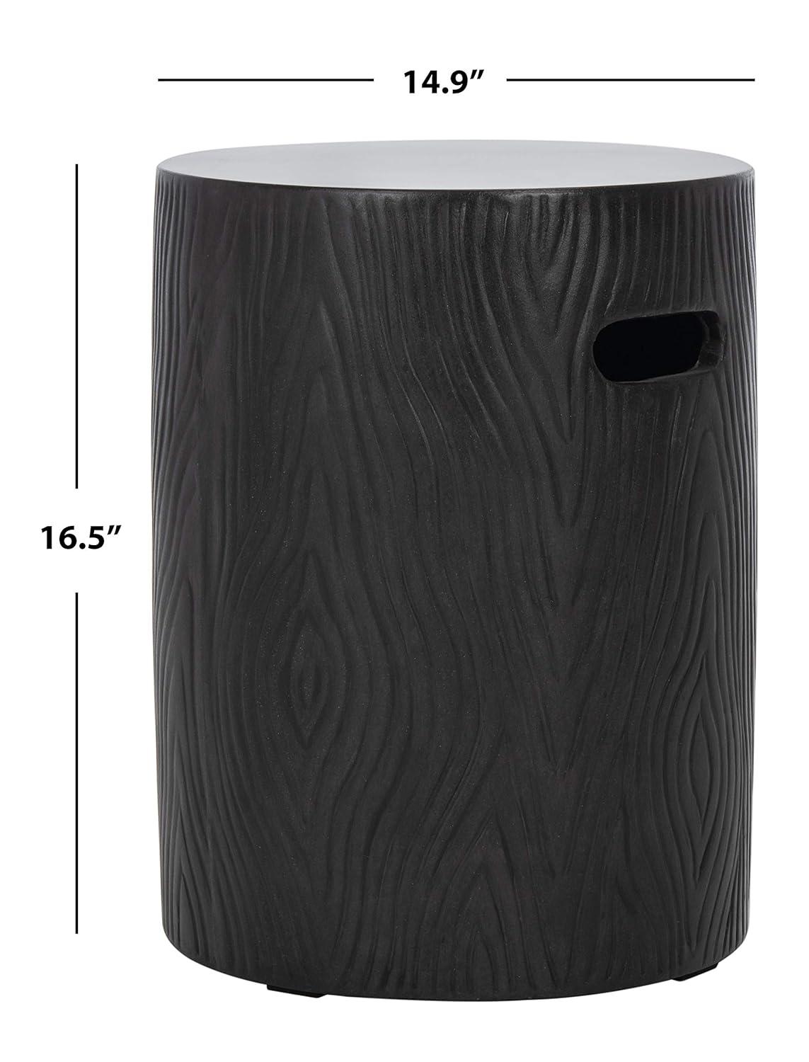 Trunk Accent Stool - Indoor/Outdoor - VNN1004 - Black - Safavieh