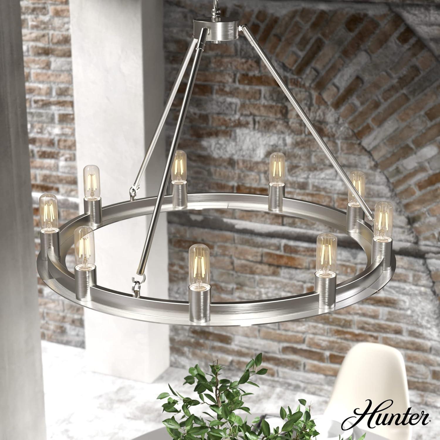 9 - Light Unique Wagon Wheel Chandelier