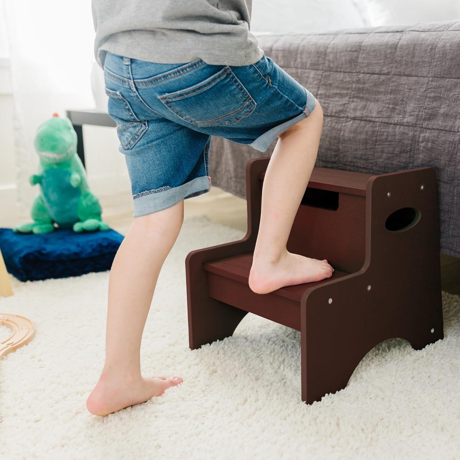 Classic Oak MDF 2-Step Stool