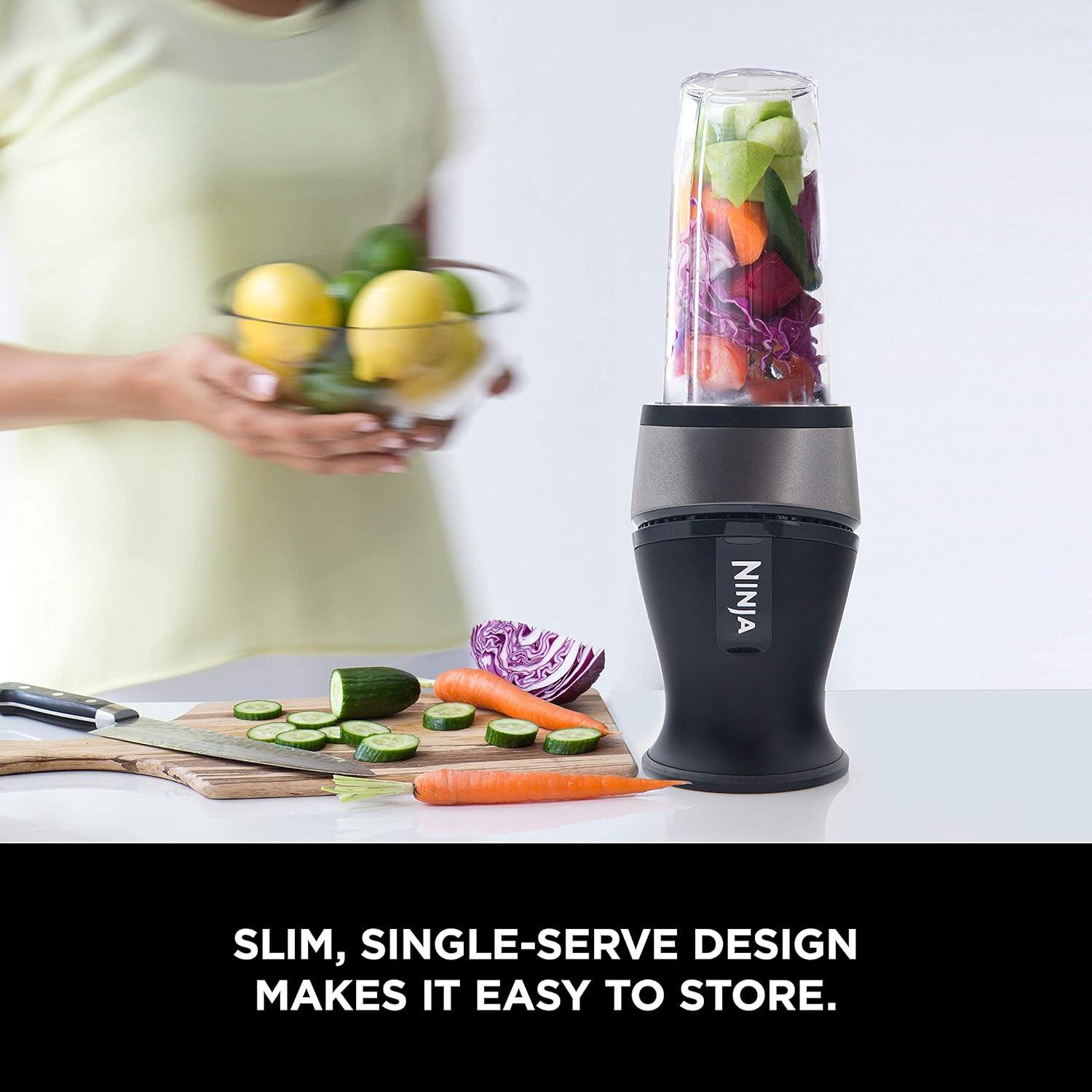 Ninja Fit Single-Serve Blender with Two 16oz Cups - QB3001SS: Personal Smoothie Blender, 700W, BPA-Free, Black