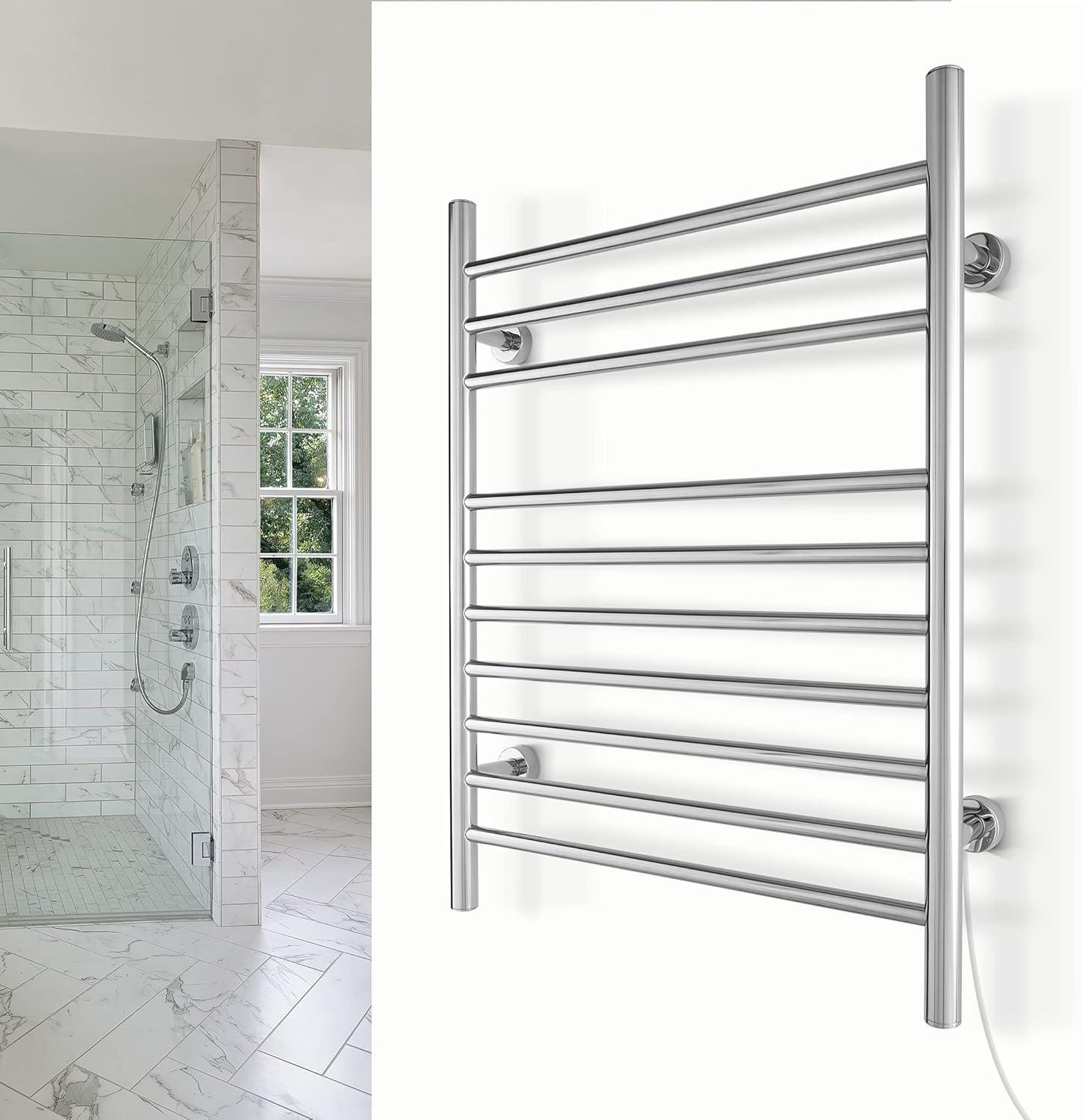 Infinity Electrical Wall-Mounted Towel Warmer, 10 Bars