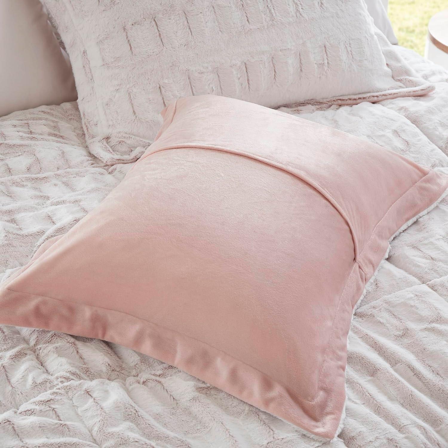 Madison Park Gia Back Print Long Fur Comforter Mini Set