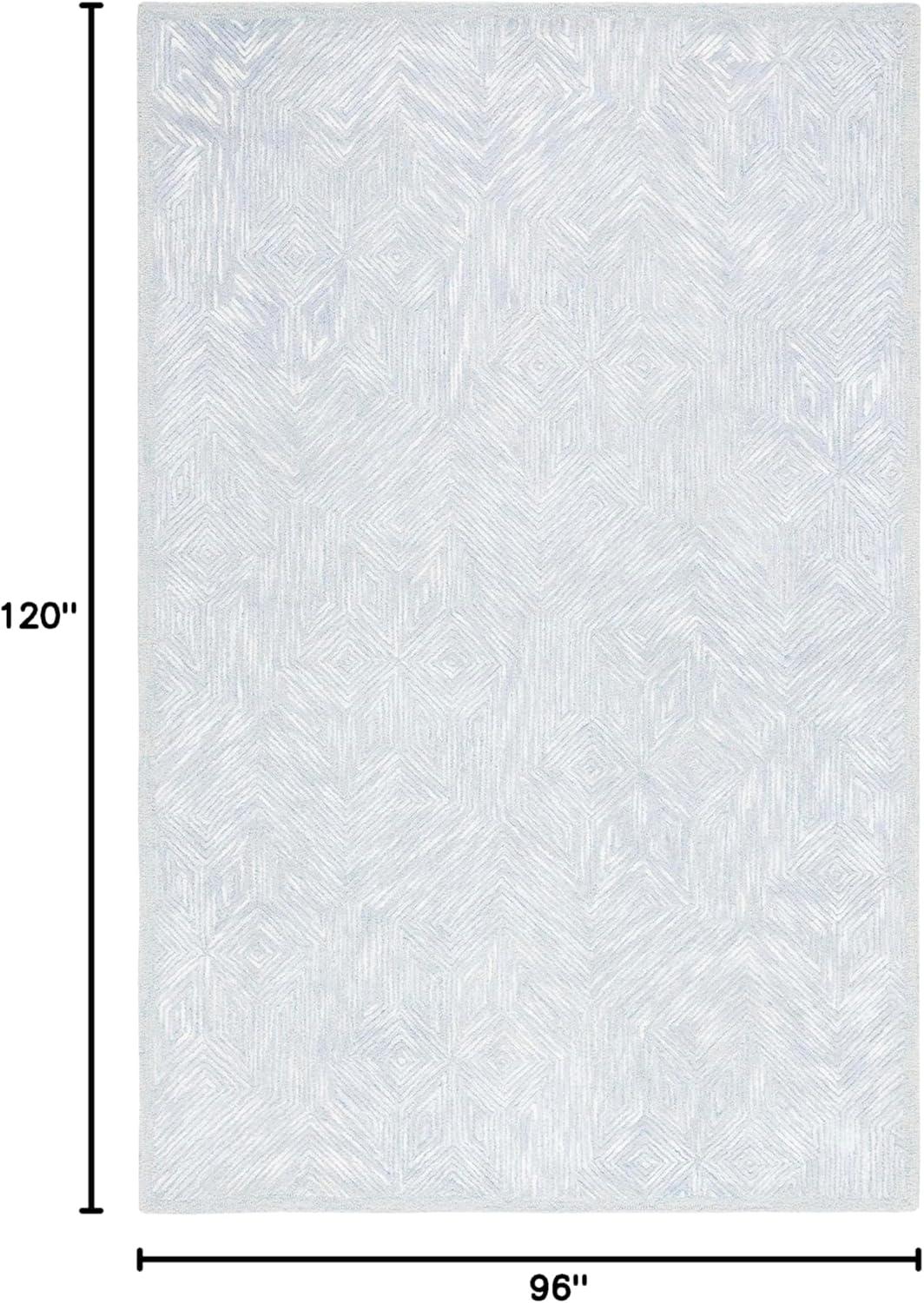 Soho SOH127 Hand Tufted Indoor Area Rug - Blue/Grey - 8'x10' - Safavieh