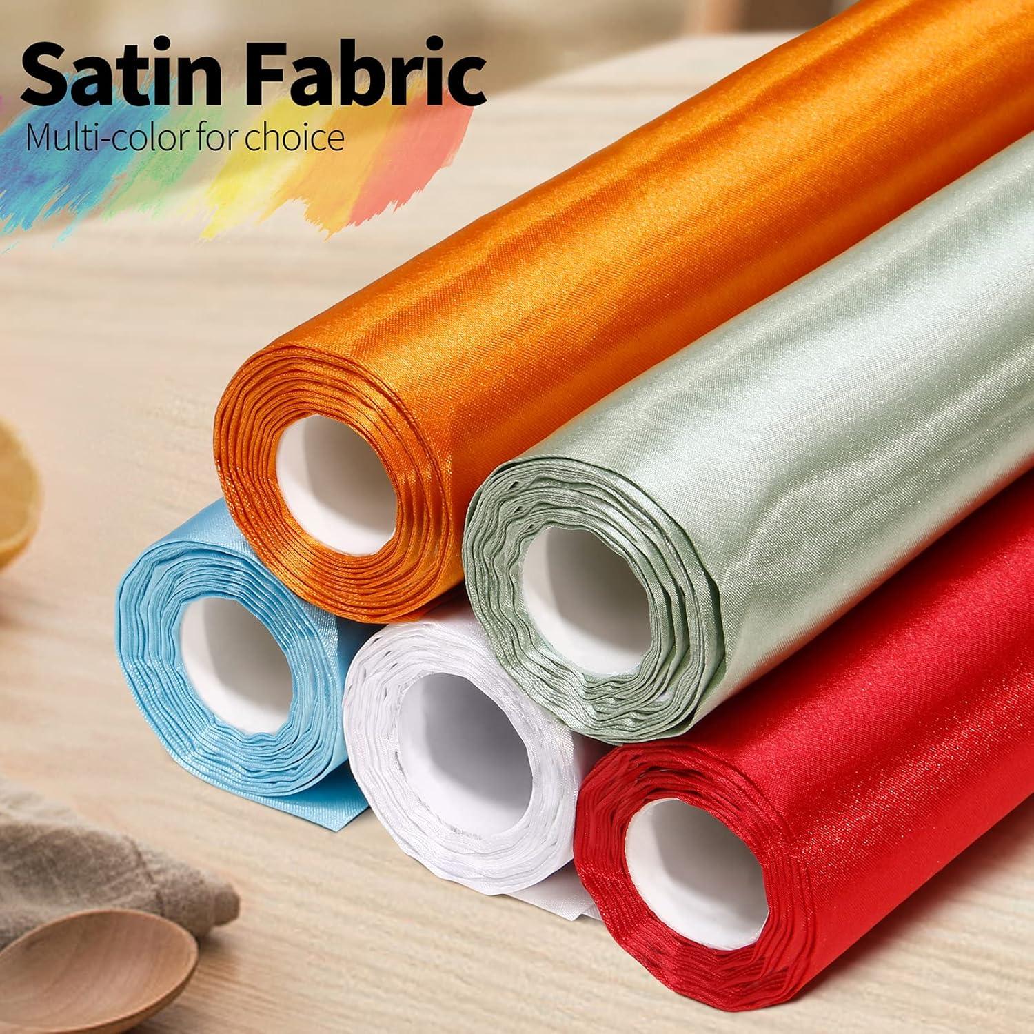 Crepe Back Satin Bridal Fabric Drapery Soft 60" Inches By the Yard (Hunter Green)