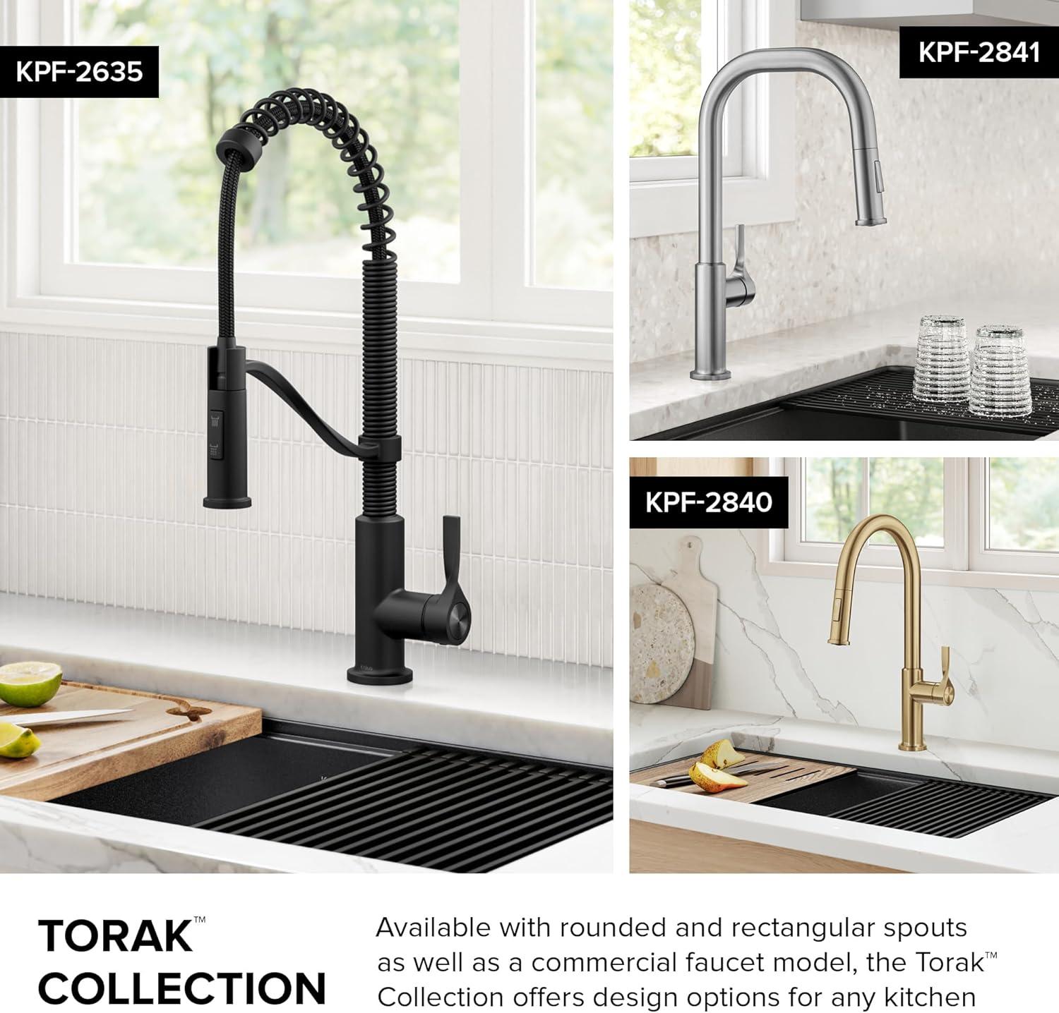 Matte Black Metal Single Handle Pull-down Kitchen Faucet with Sprayer