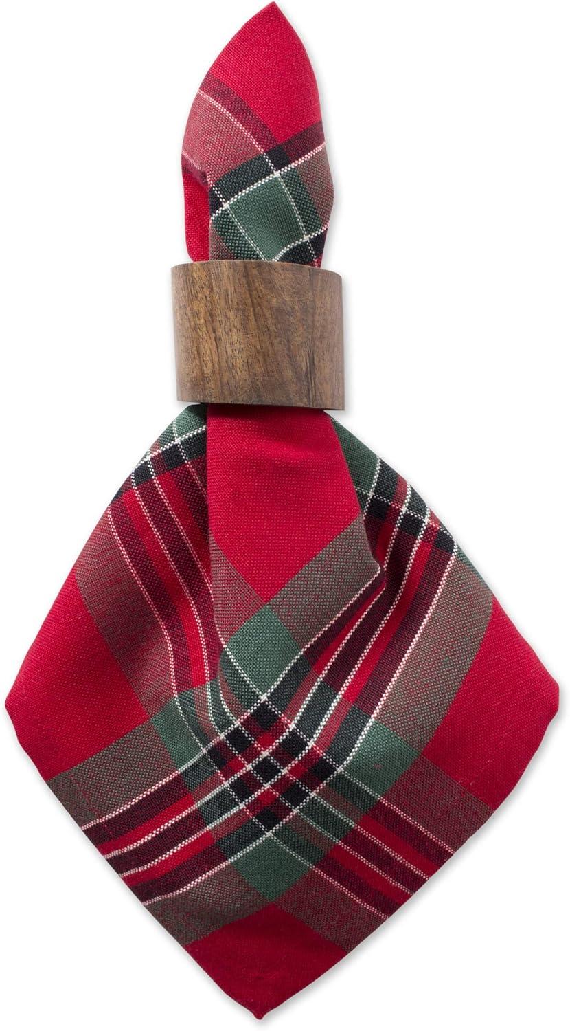 DII Holiday Plaid Napkin (Set of 6), 18" x 18", 100% Cotton