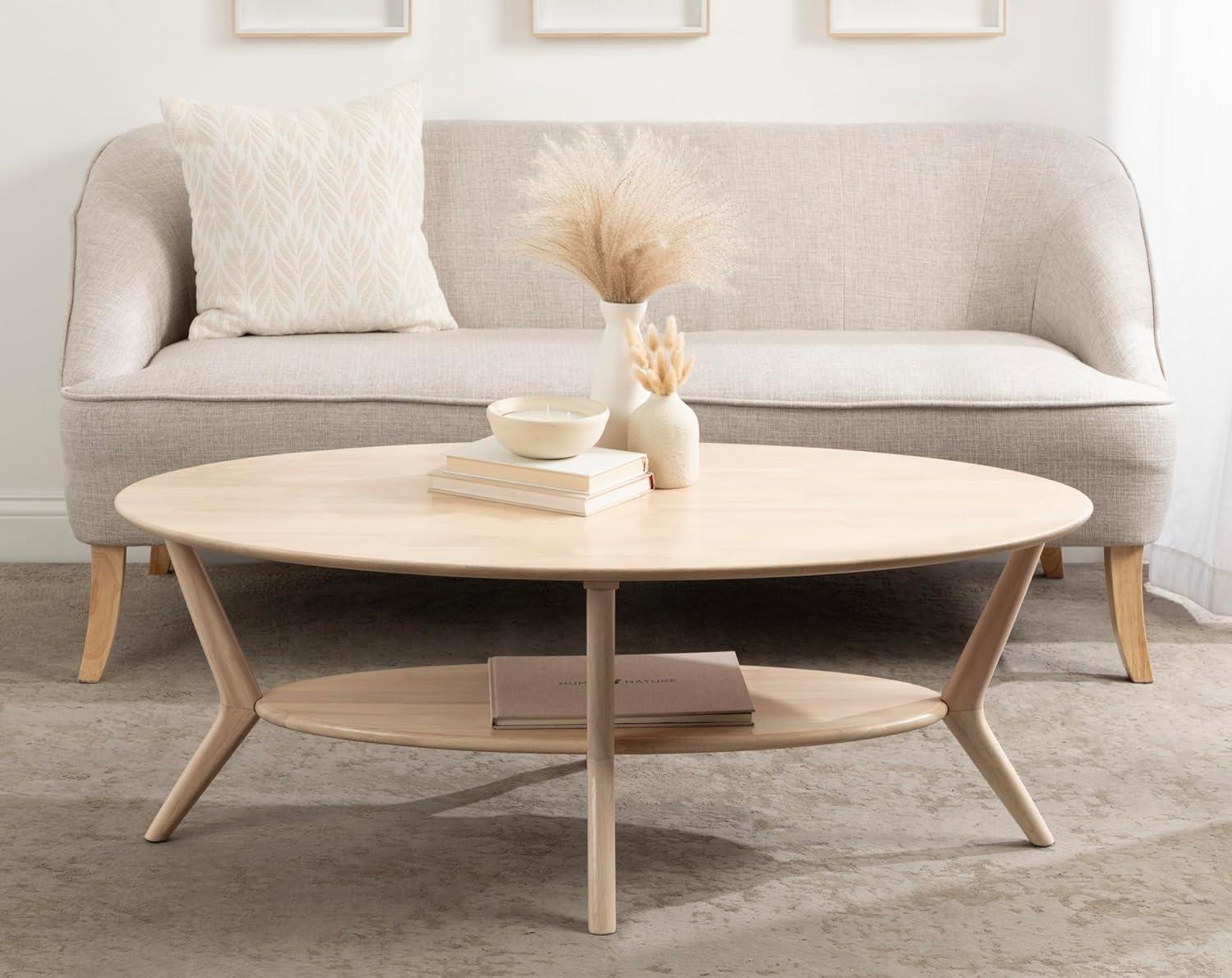 Kate and Laurel Nylah Oval Coffee Table