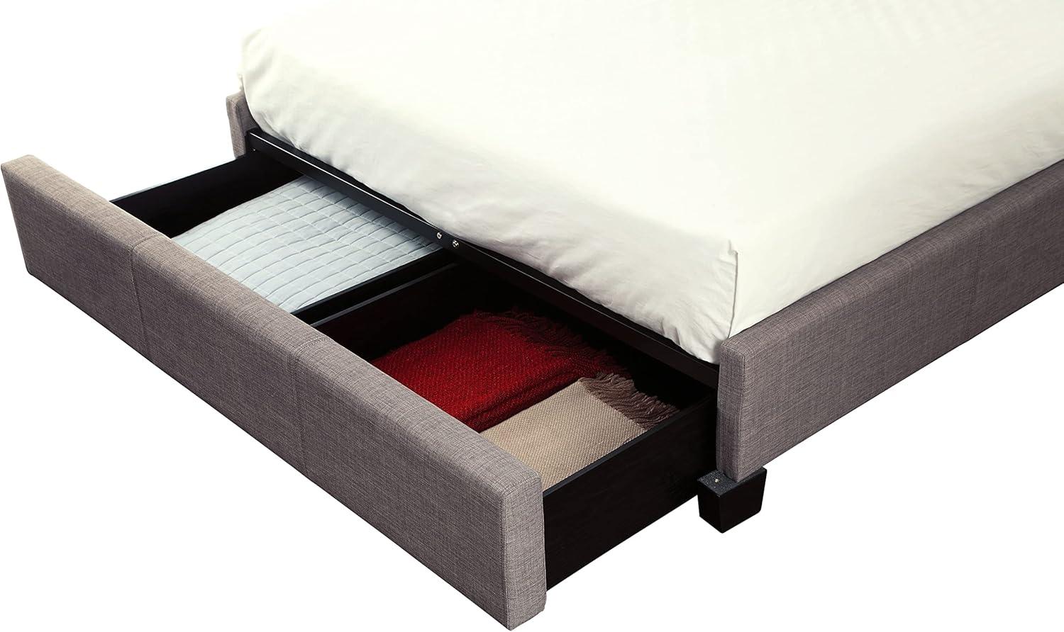 Geneva - Madeleine Dolphin Upholstered Panel Storage Bed