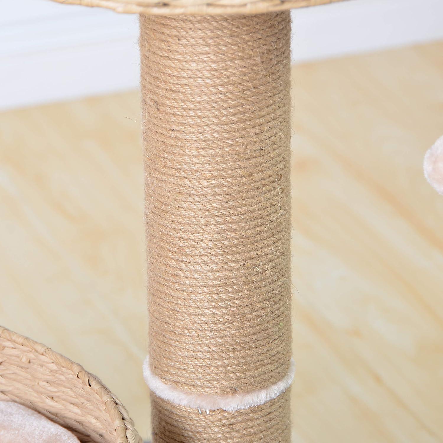 PetPals PetPals Handwoven Cat Tree with Perches Scratching Post