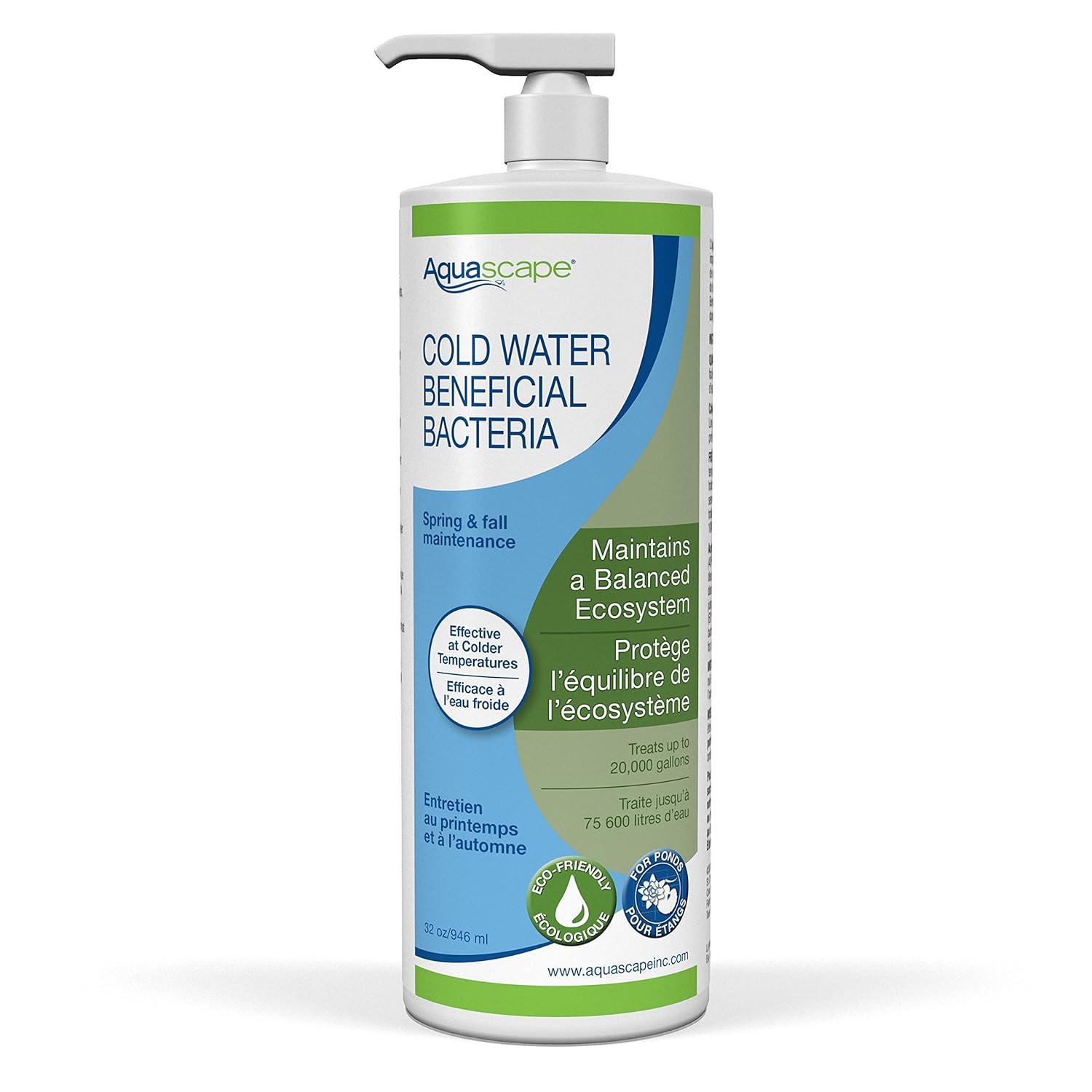 Aquascape 98894 Cold Water Beneficial Bacteria for Pond and Water Features, 32-Ounce