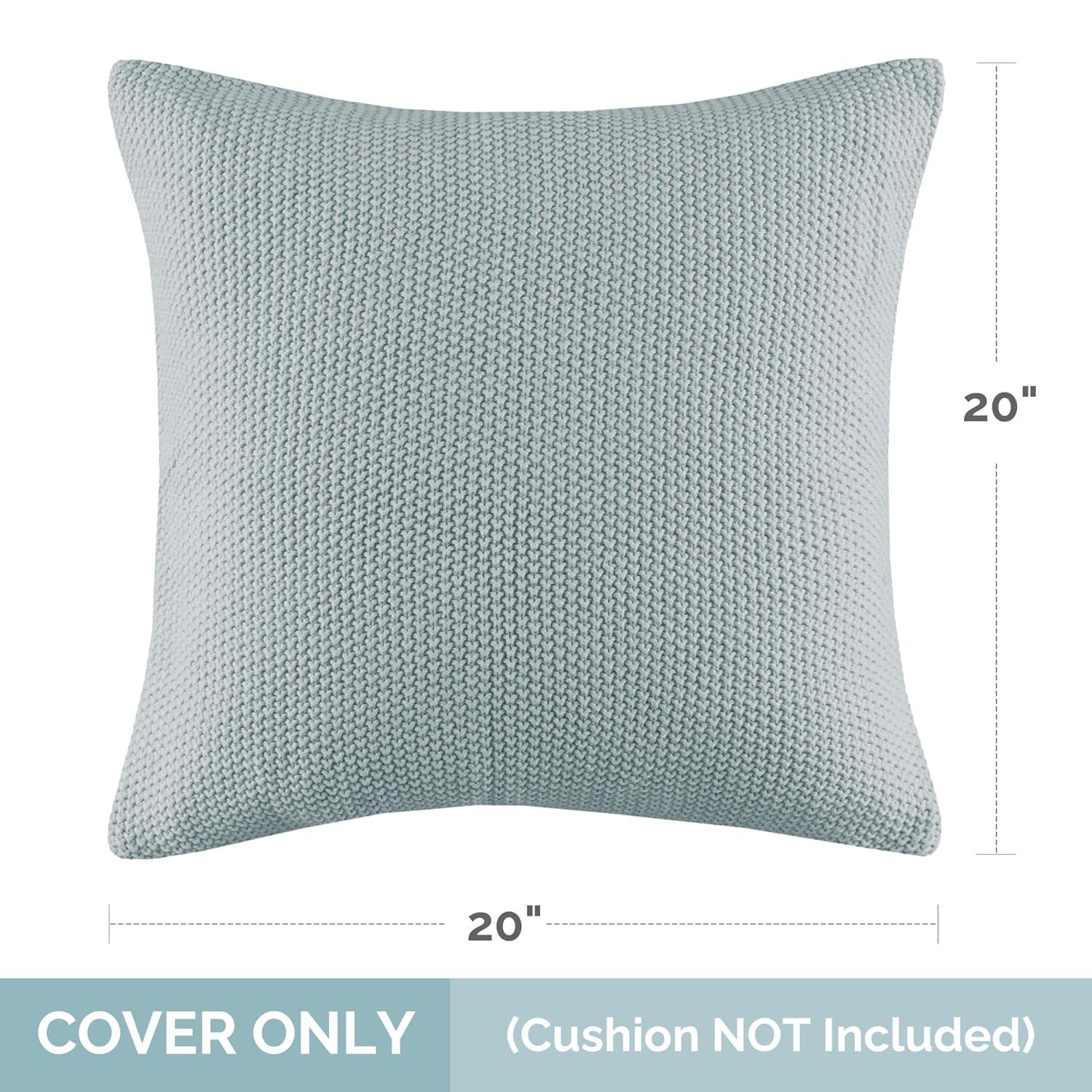 INK+IVY Tino Knit Square Euro Pillow Sham