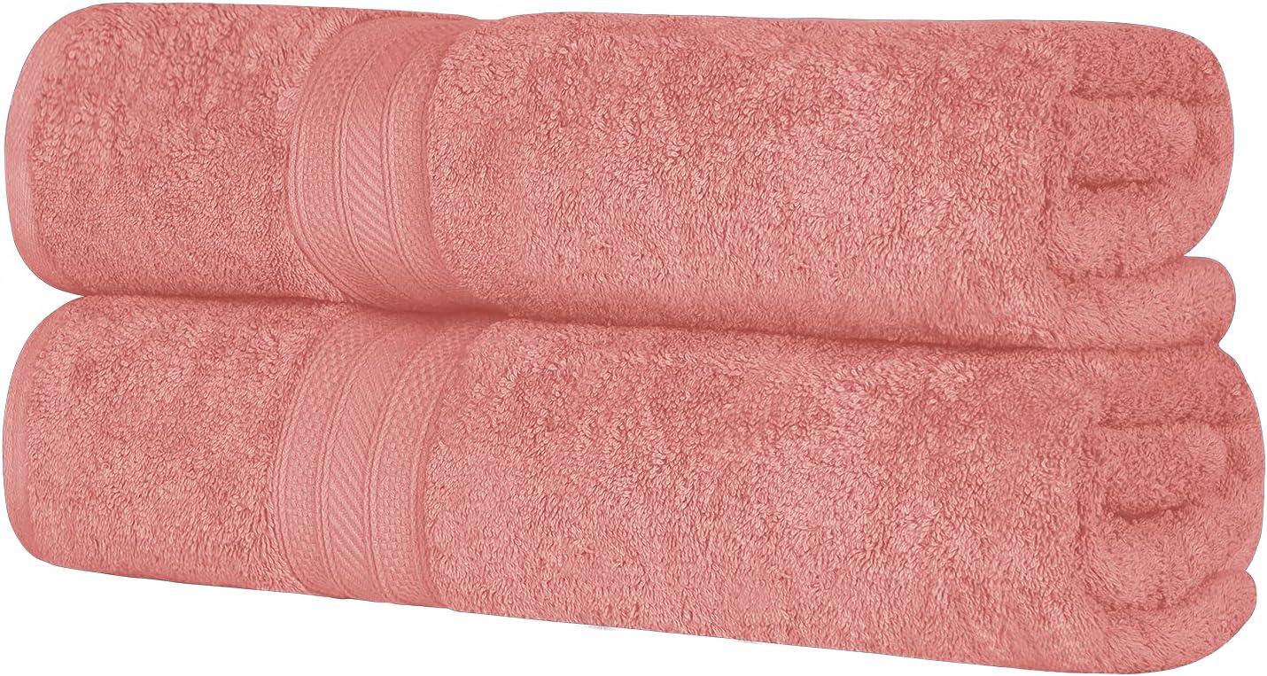 Superior Atlas Cotton Heavyweight 2 Piece Towel Set, Blush