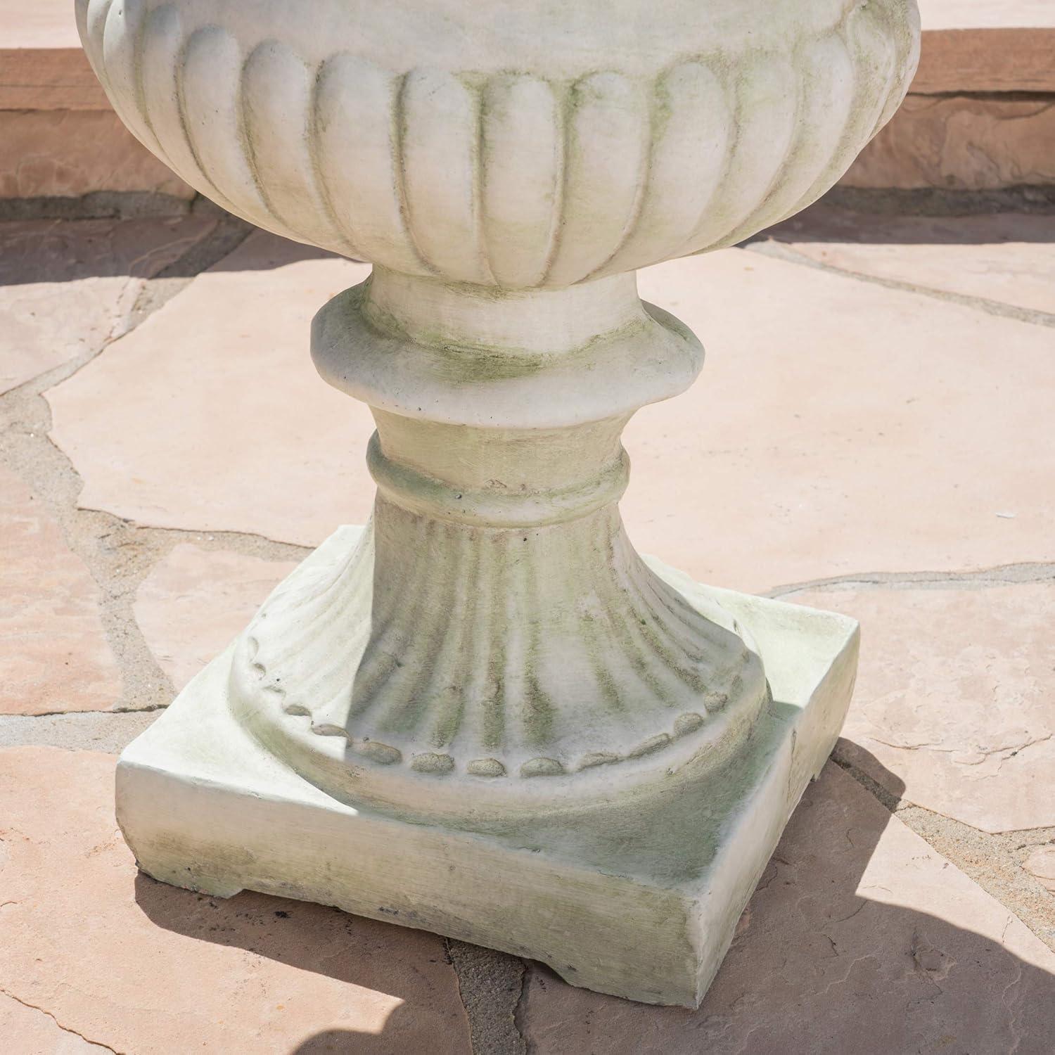 Fleur De Lis Living Exquisite Decorative Urn for Transforming Outdoor Spaces into Paradise