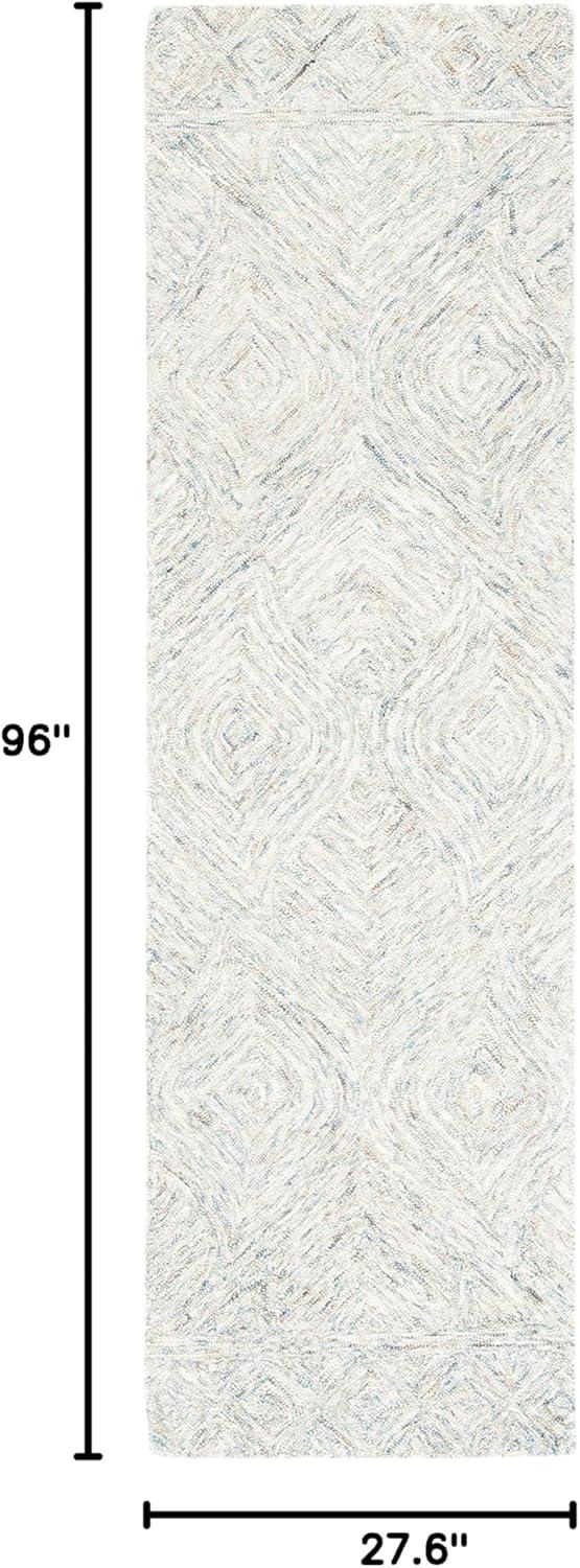Ikat IKT703 Hand Tufted Runner Rug - Beige/Grey - 2'3"x8' - Safavieh.