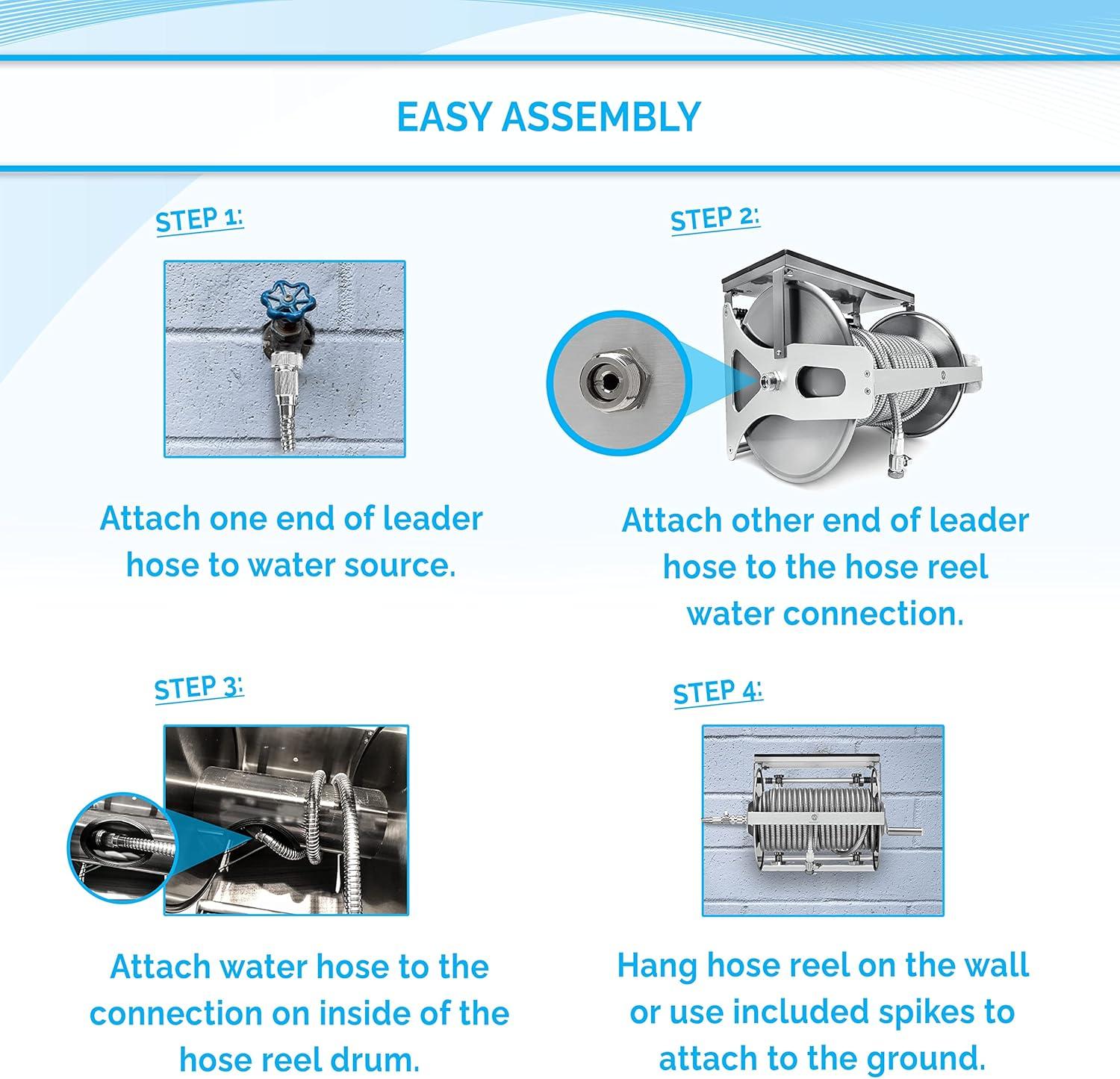 Stainless Steel Wall Hose Reel