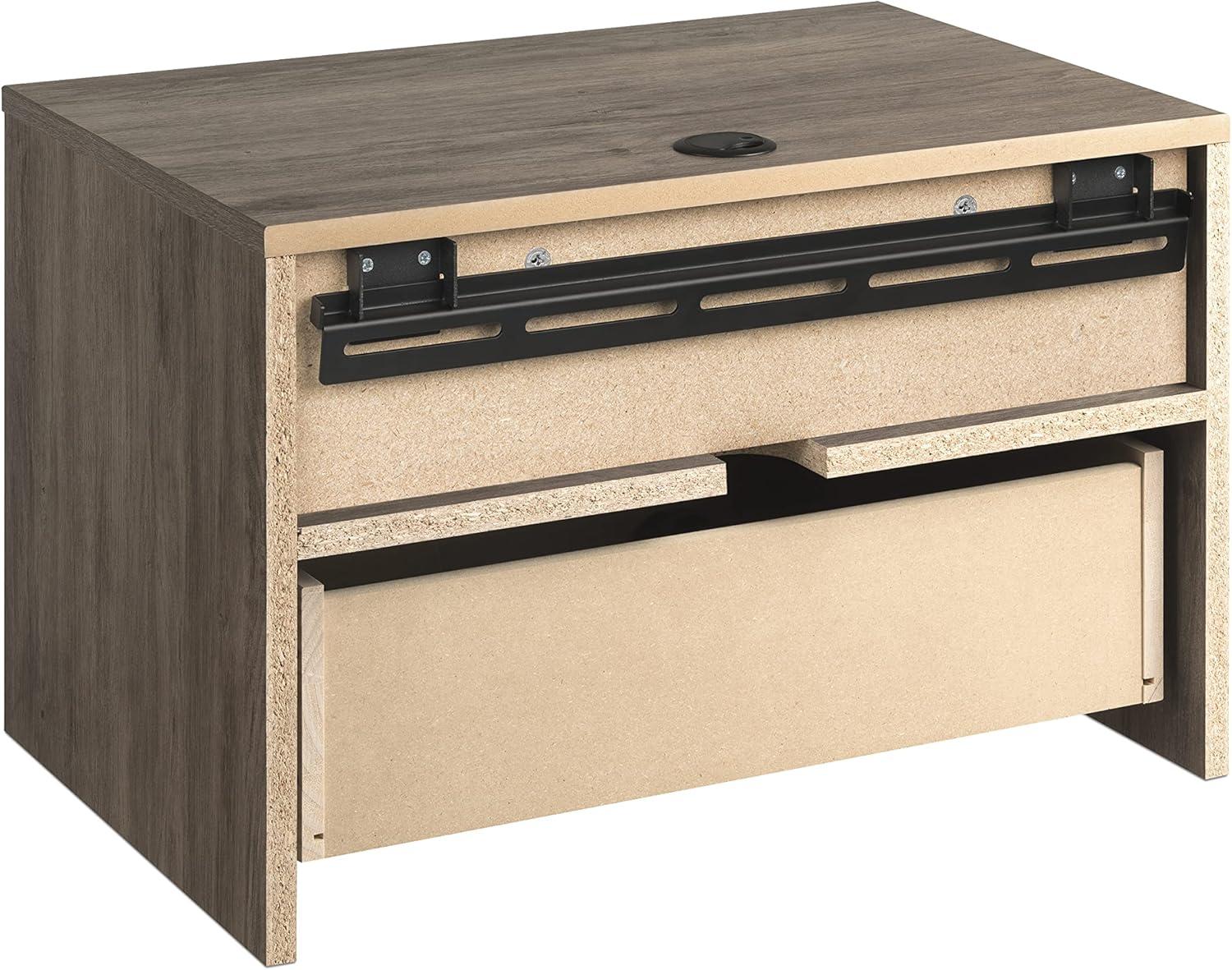 Floating 1 Drawer Nightstand with Open Shelf - Prepac