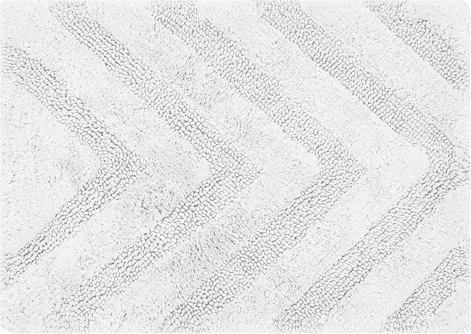 Better Trends Kus Corrigan 100% Cotton Machine Washable Anti-Skid Bathroom Rug