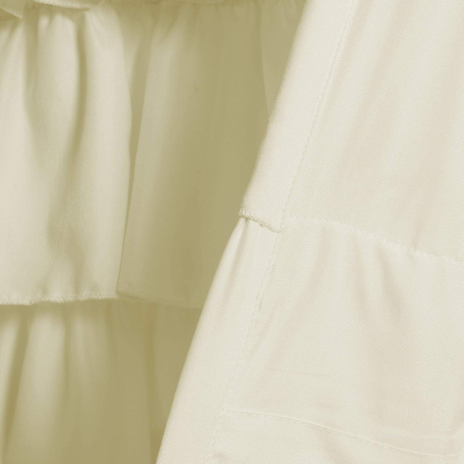 Lush Decor Belle Ruffled 84'' W Window Valance