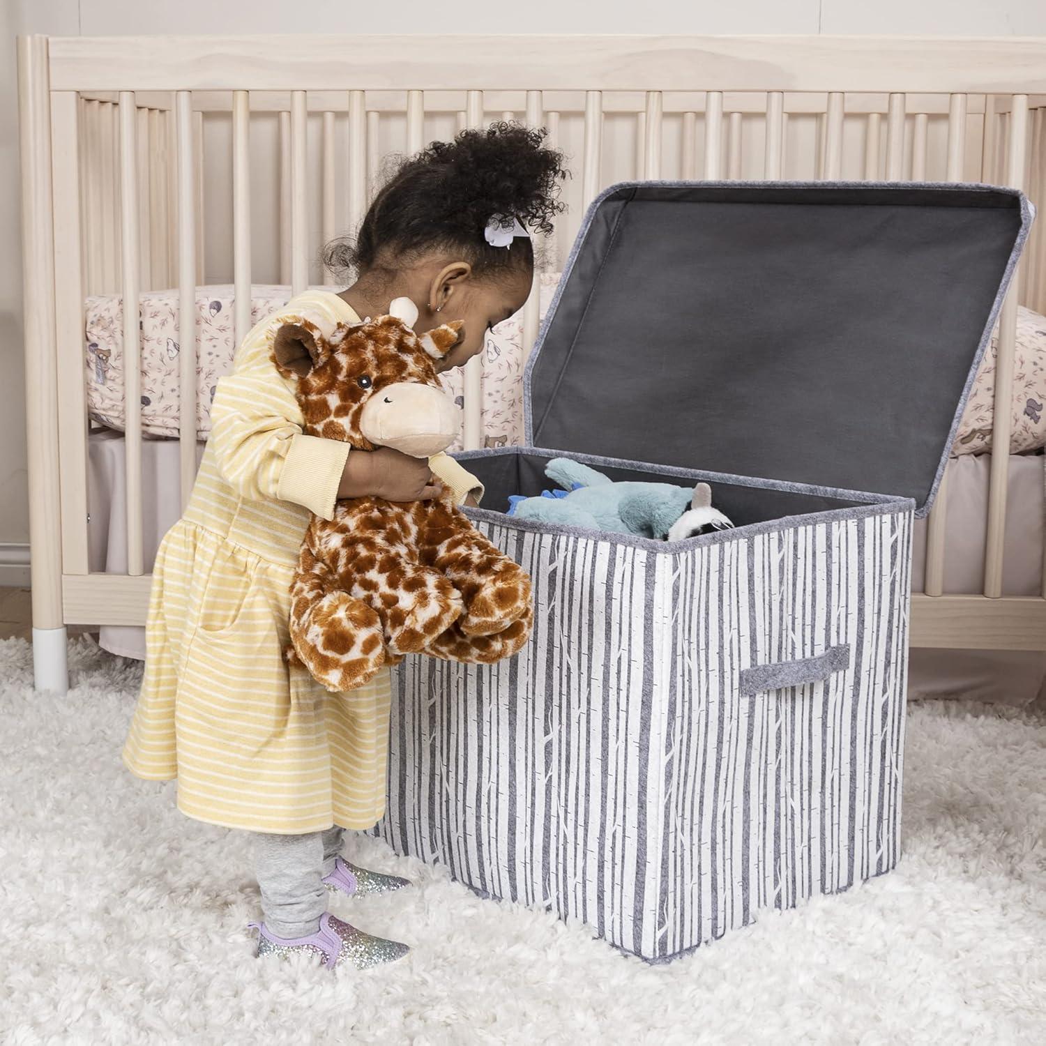 Redwood Rover Kline Birch Felt Toy Box By Redwood Rover®