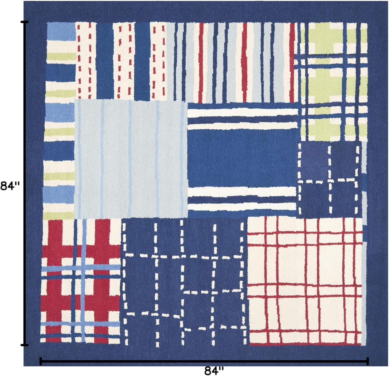 SAFAVIEH Kids Collection SFK318A Handmade Blue/Multi Rug