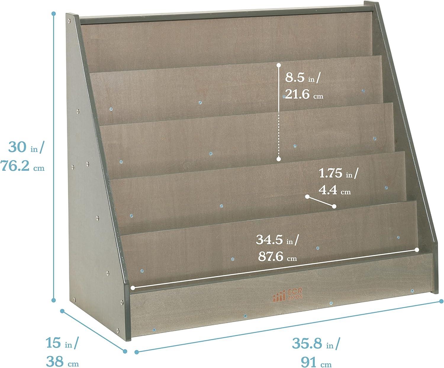 ECR4Kids ECR4Kids Single-Sided Book Display, Classroom Bookshelf