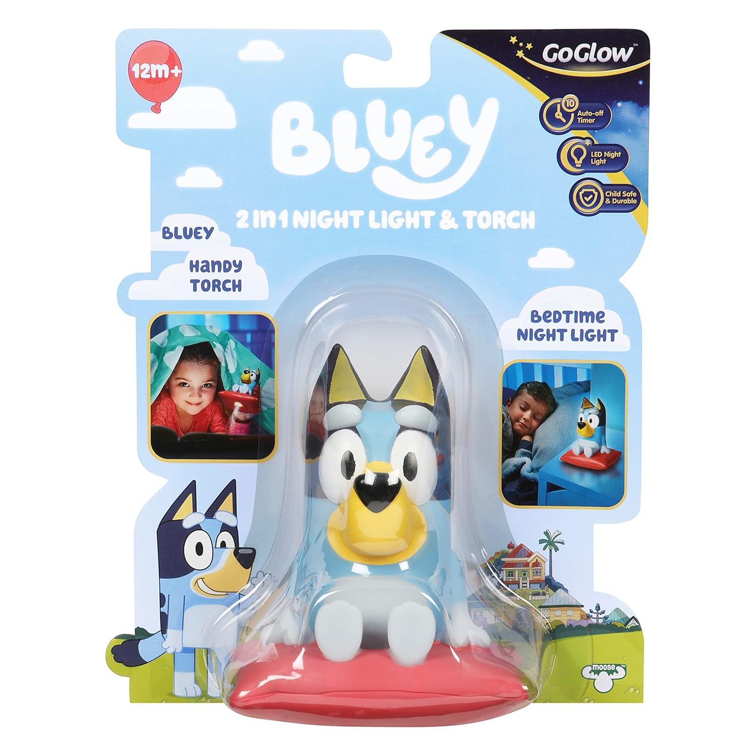 Bluey, 2 in 1 Night Light & Flashlight, LED, Auto-off Timer, Preschool, Ages 1+