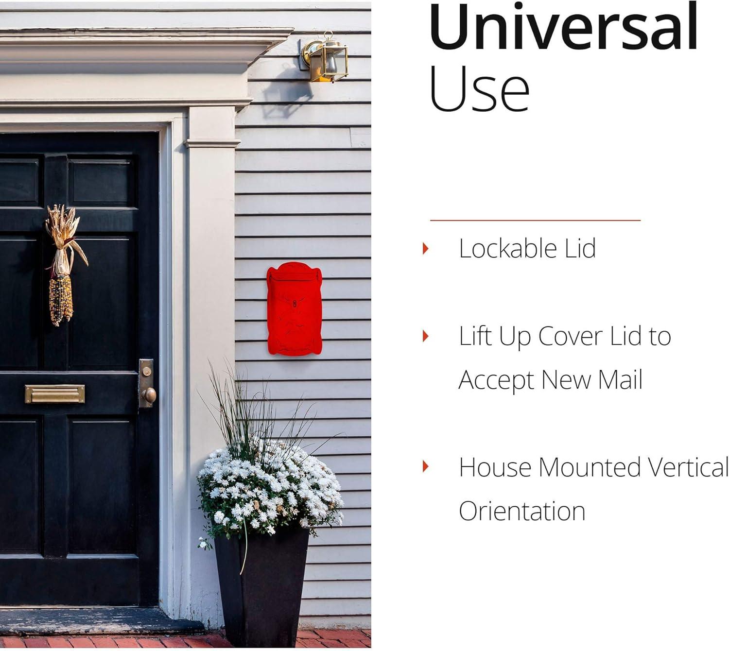 Cara Cast Iron Wall Mounted Mailbox