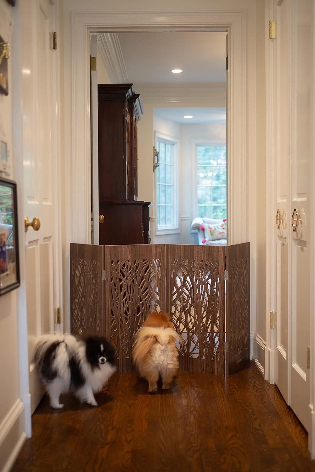 Delgado Wood Free Standing Pet Gate