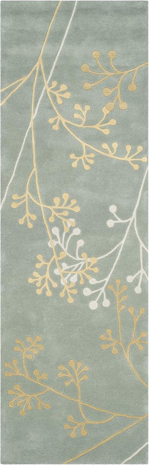 Soho SOH305 Hand Tufted Indoor Runner Rug - Grey - 2'6"x8' - Safavieh